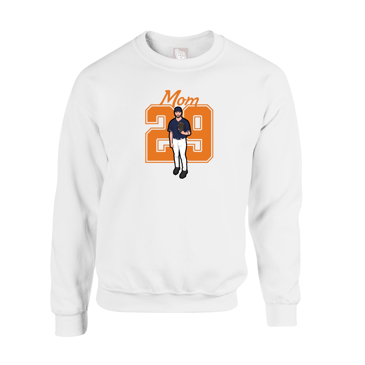 Fleece Crew — Mothers Day Shirsey in White