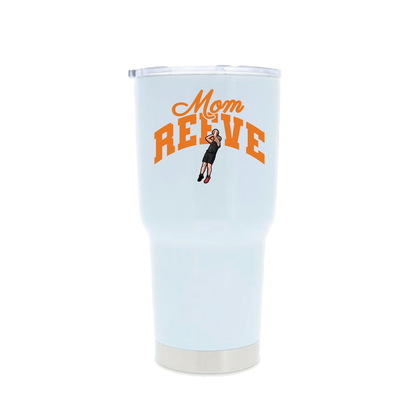 30oz Stainless Steel Tumbler — Mothers Day Arch in White