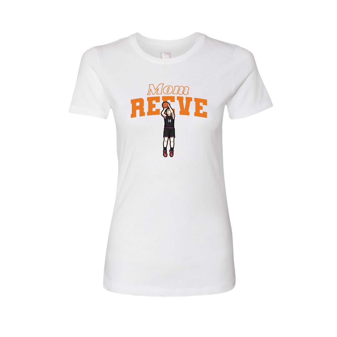 Womens Tee — Mothers Day Block in White