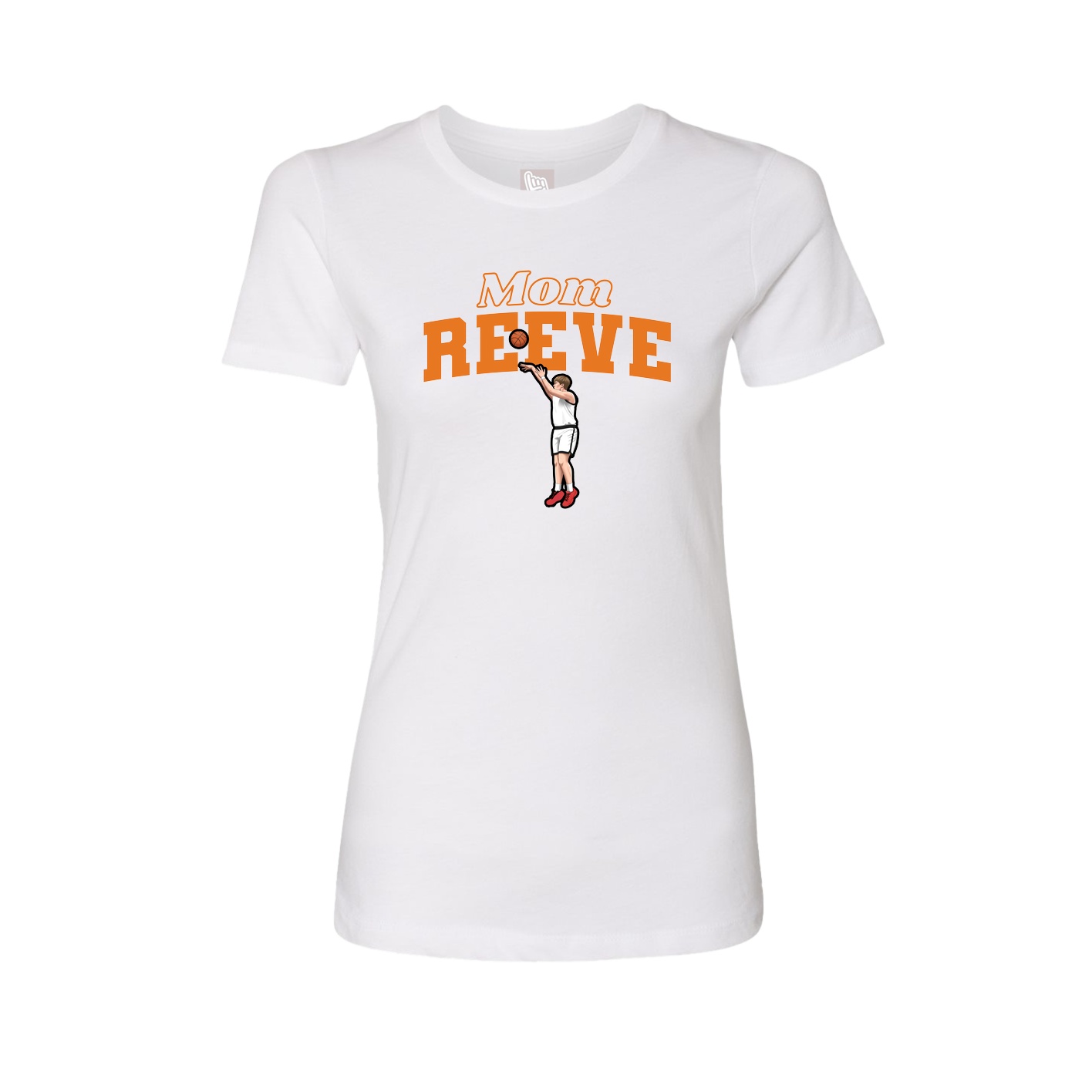 Womens Tee — Mothers Day Block in White