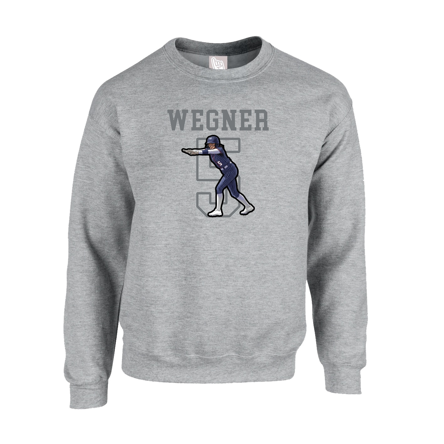 Fleece Crew — Shirsey in Grey