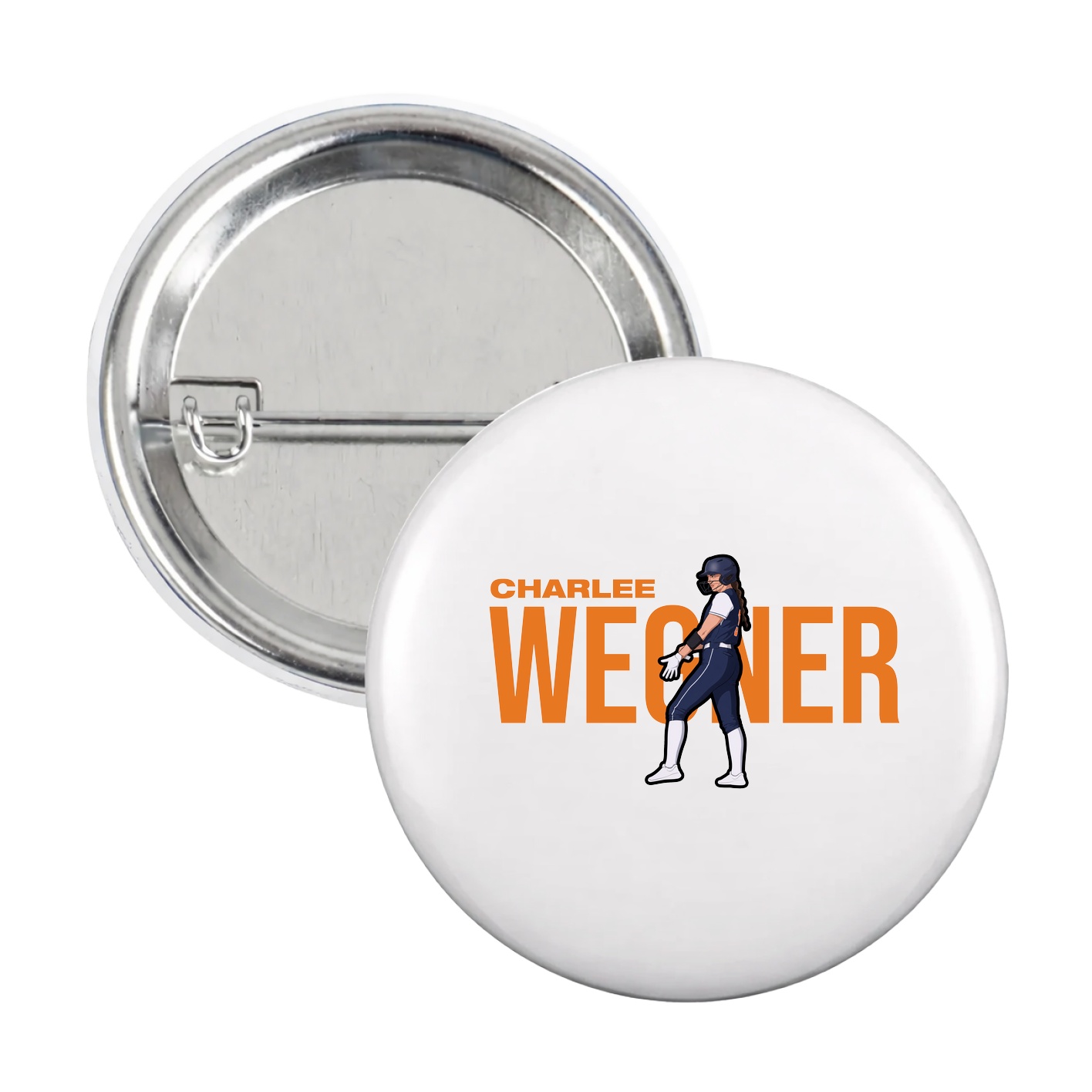 Game Day Button — Player Name in White