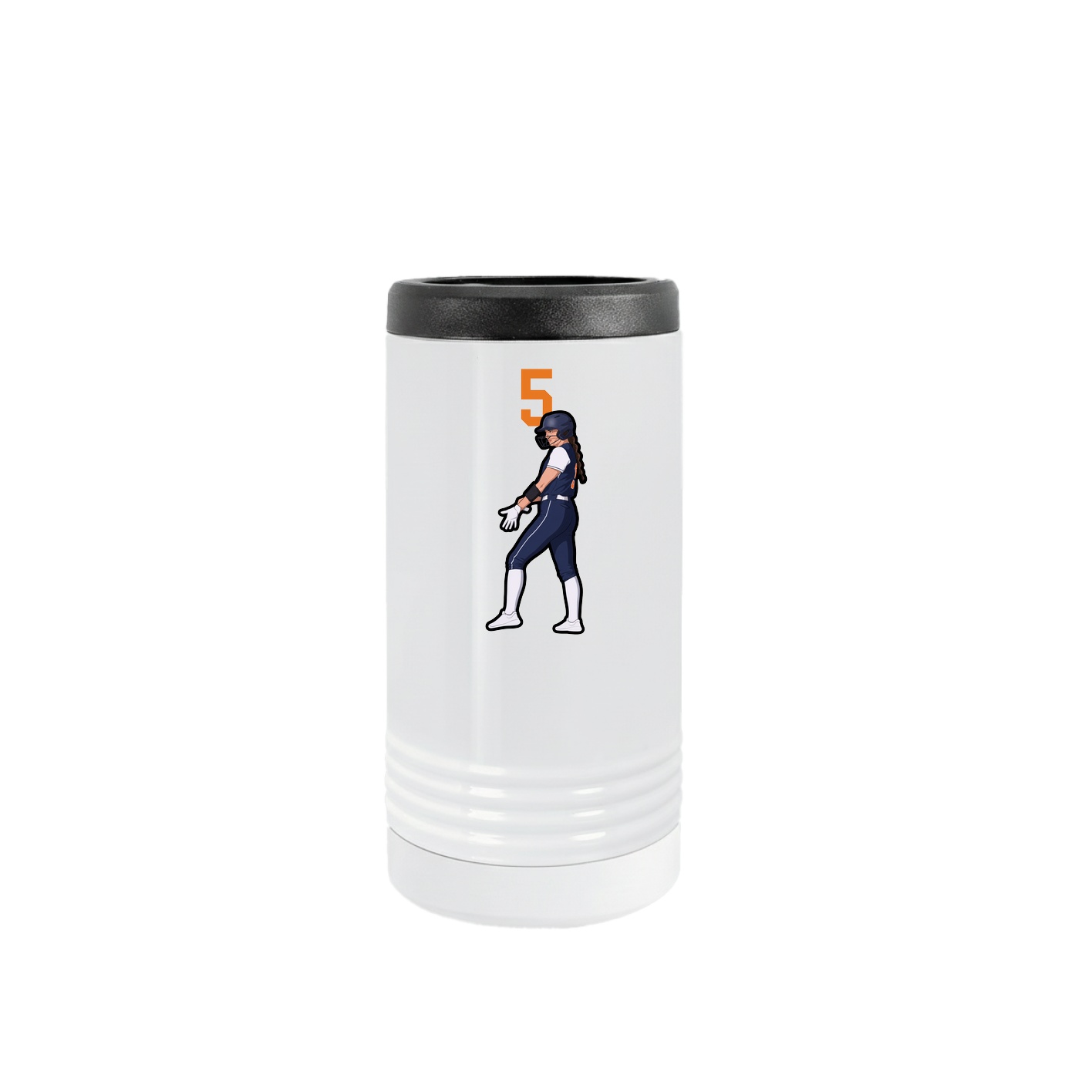 Slim Beverage Holder — Number Top in White