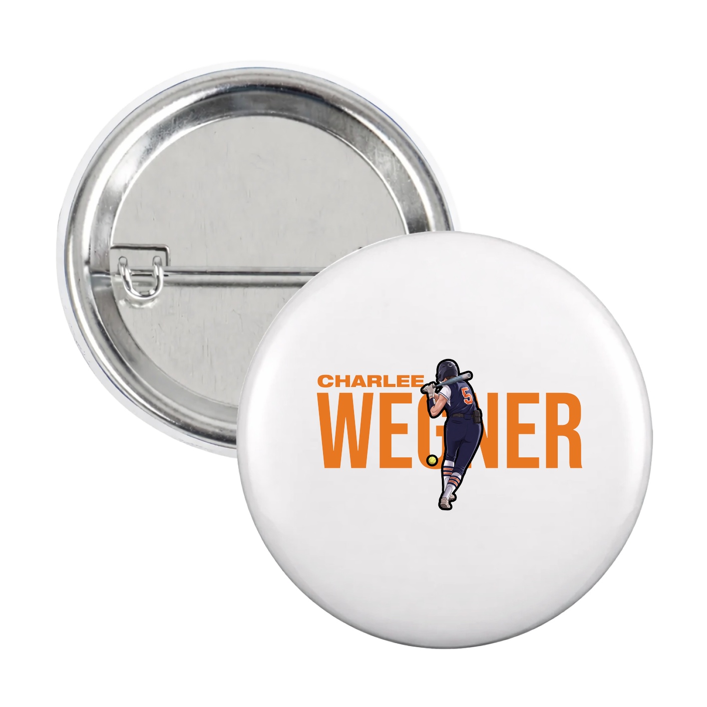 Game Day Button — Player Name in White
