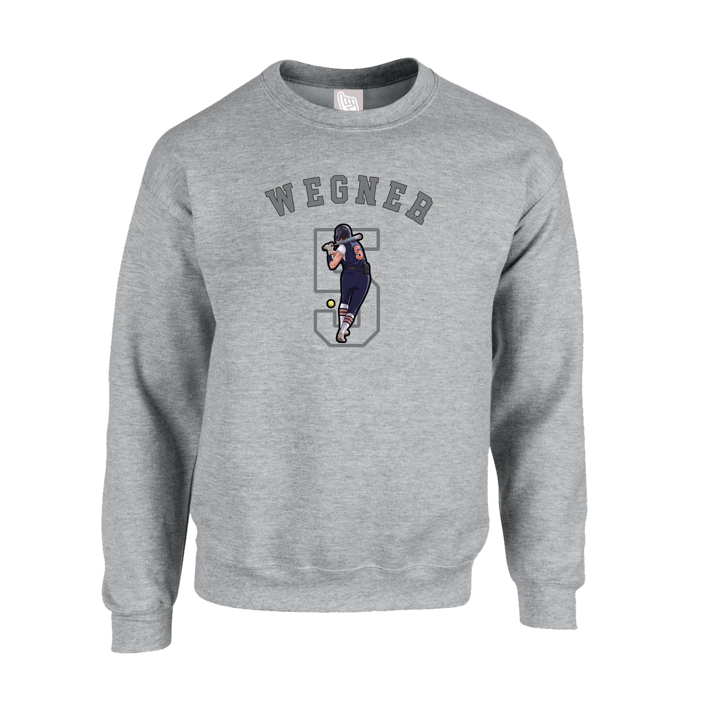 Fleece Crew — Shirsey Arch in Grey