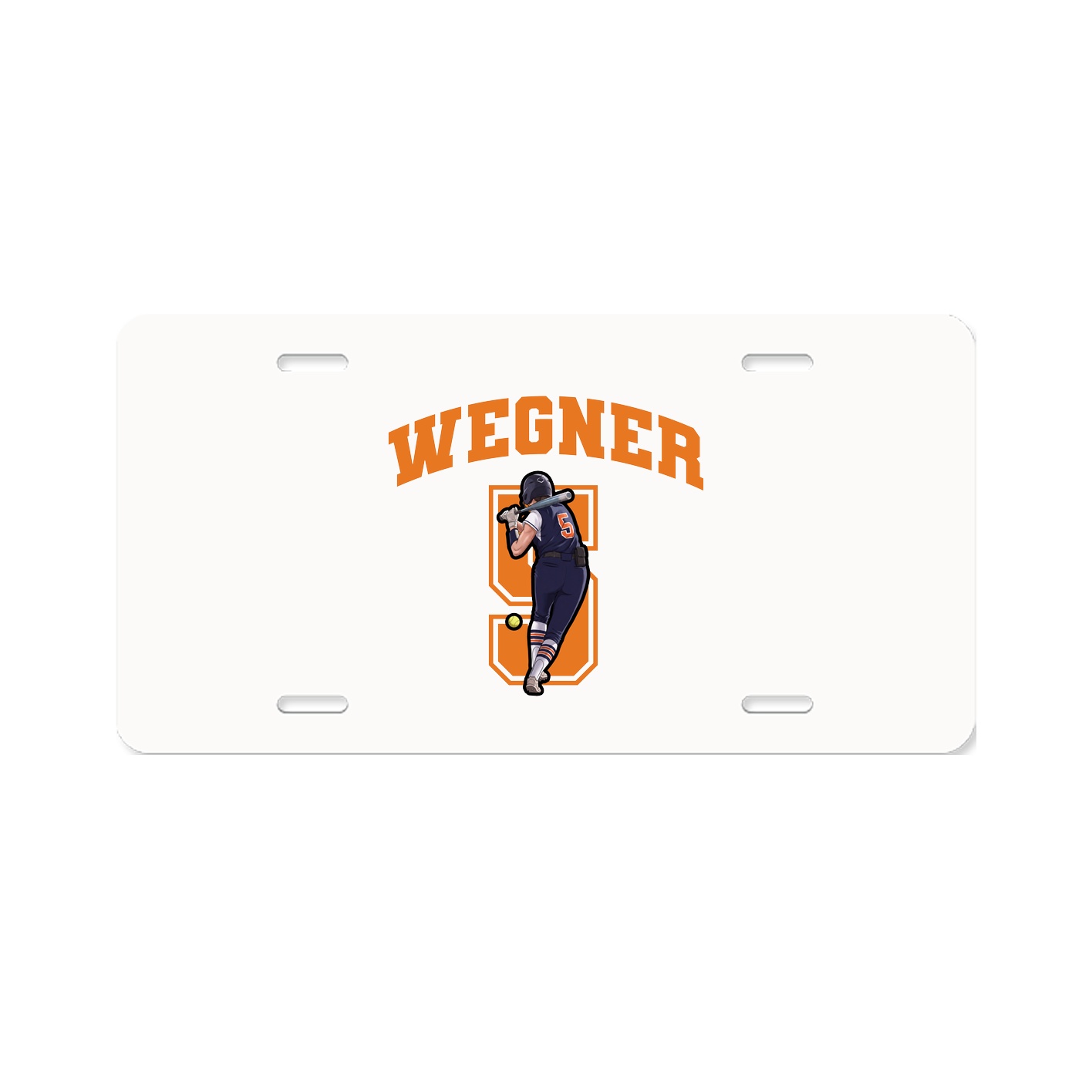 License Plate — Number in Classic