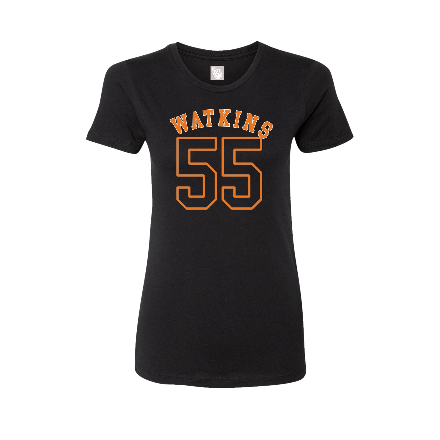 Fitted Women's Tee — Shirsey Arch in Black