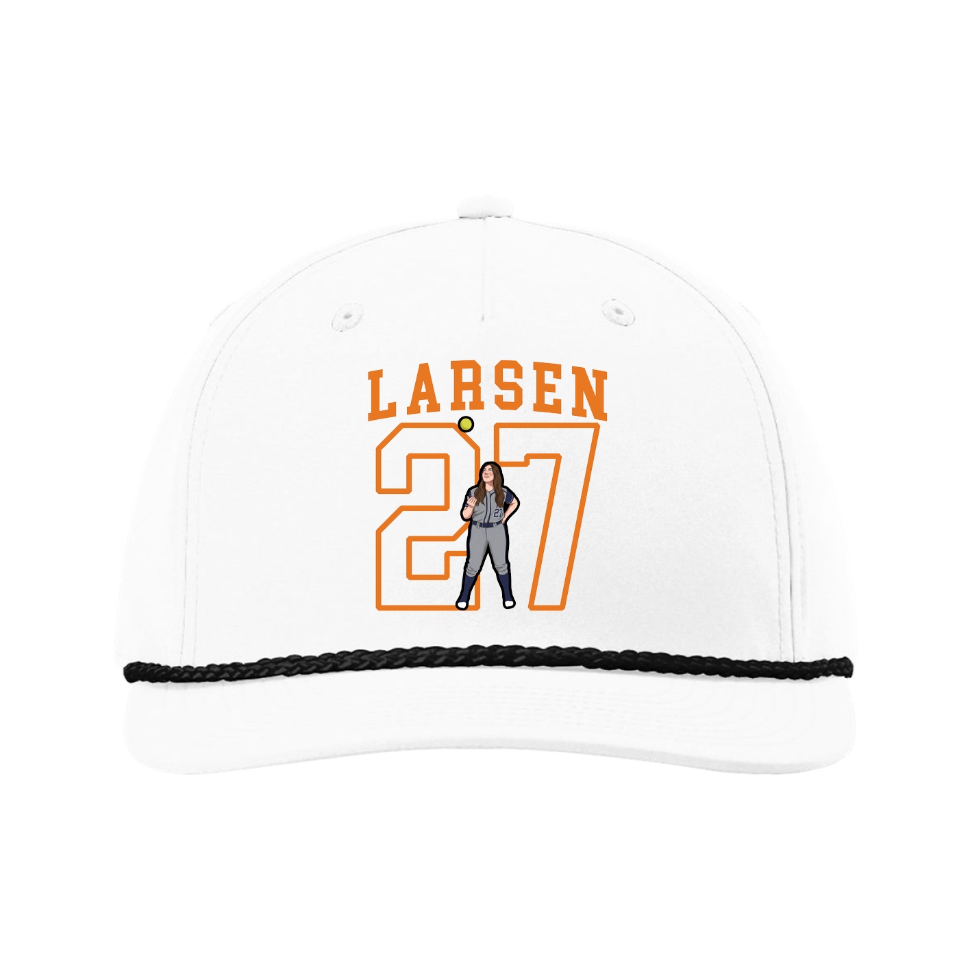 Five-Panel Classic Rope Cap — Shirsey in White