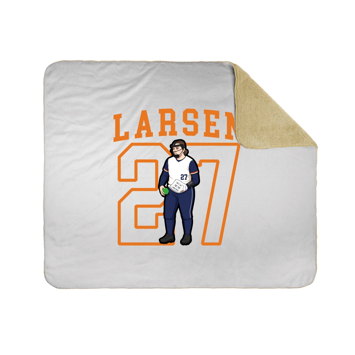Throw Blanket — Shirsey in White