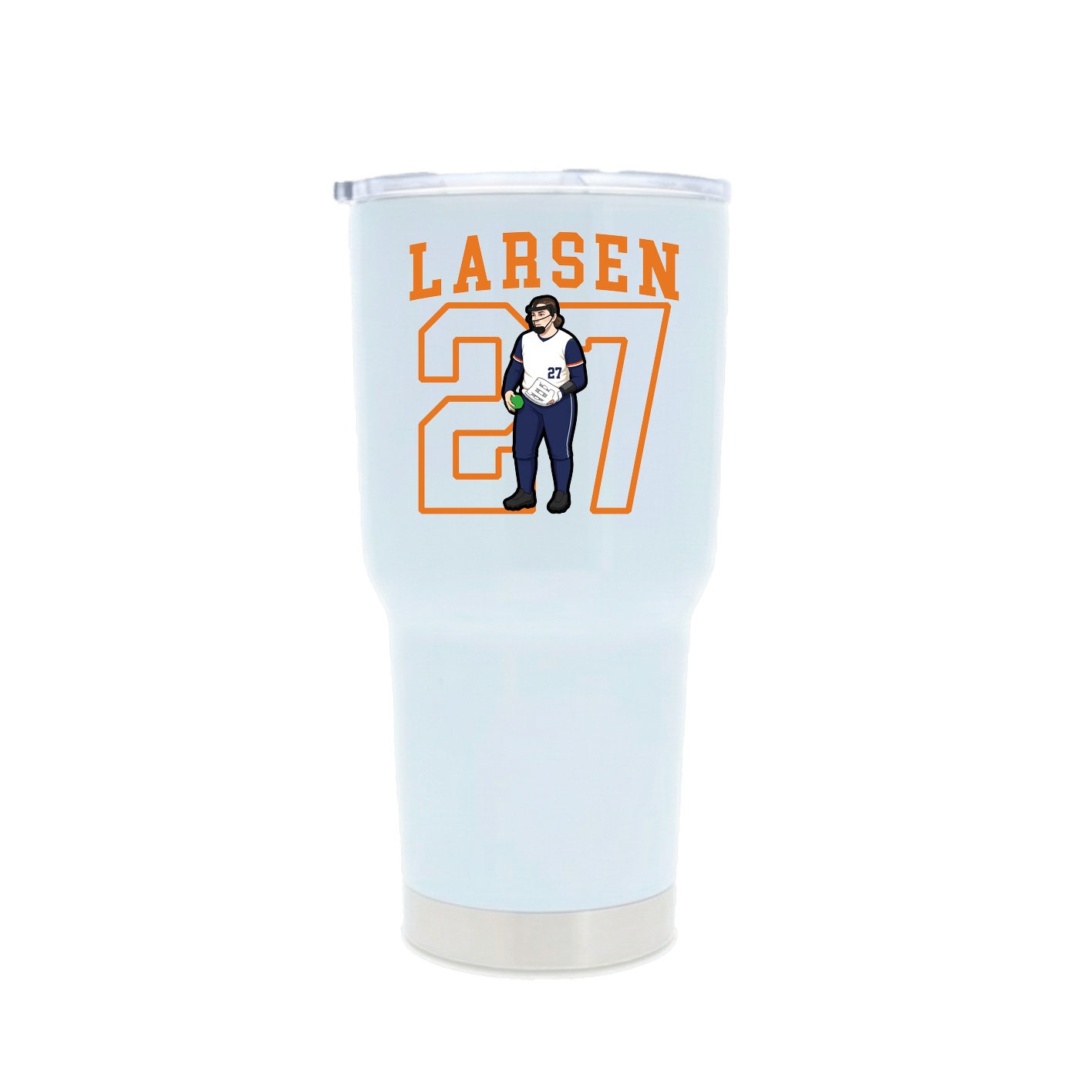 30oz Stainless Steel Tumbler — Shirsey in White