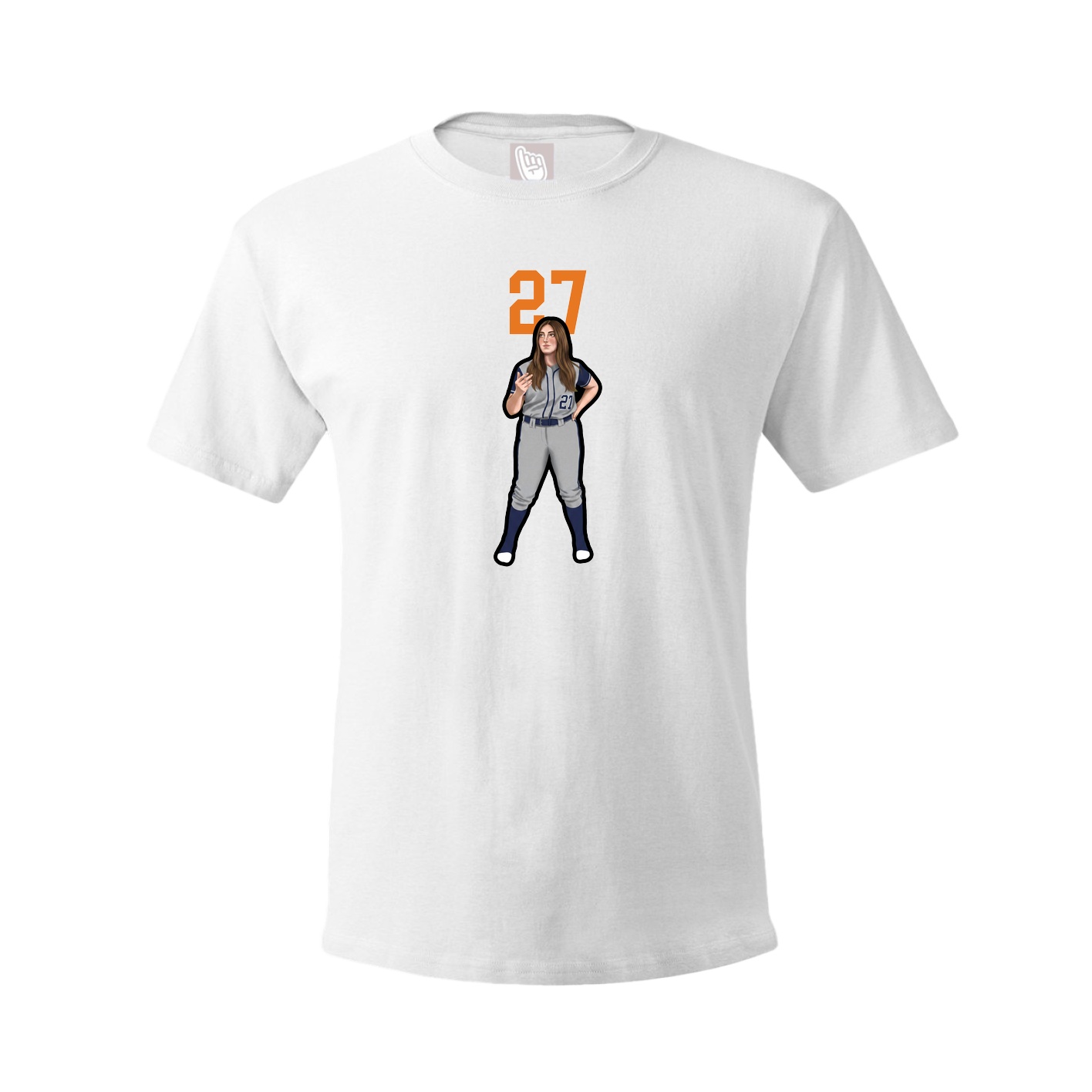 Tee — Number Top in White