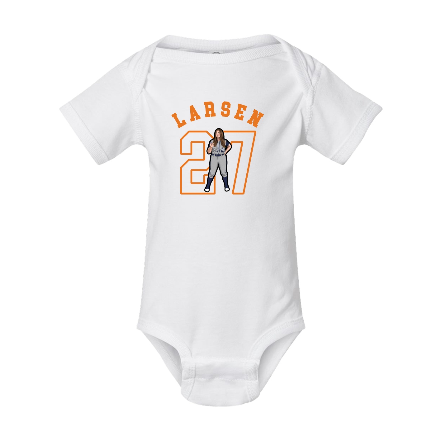 Baby Onesie — Shirsey Arch in White