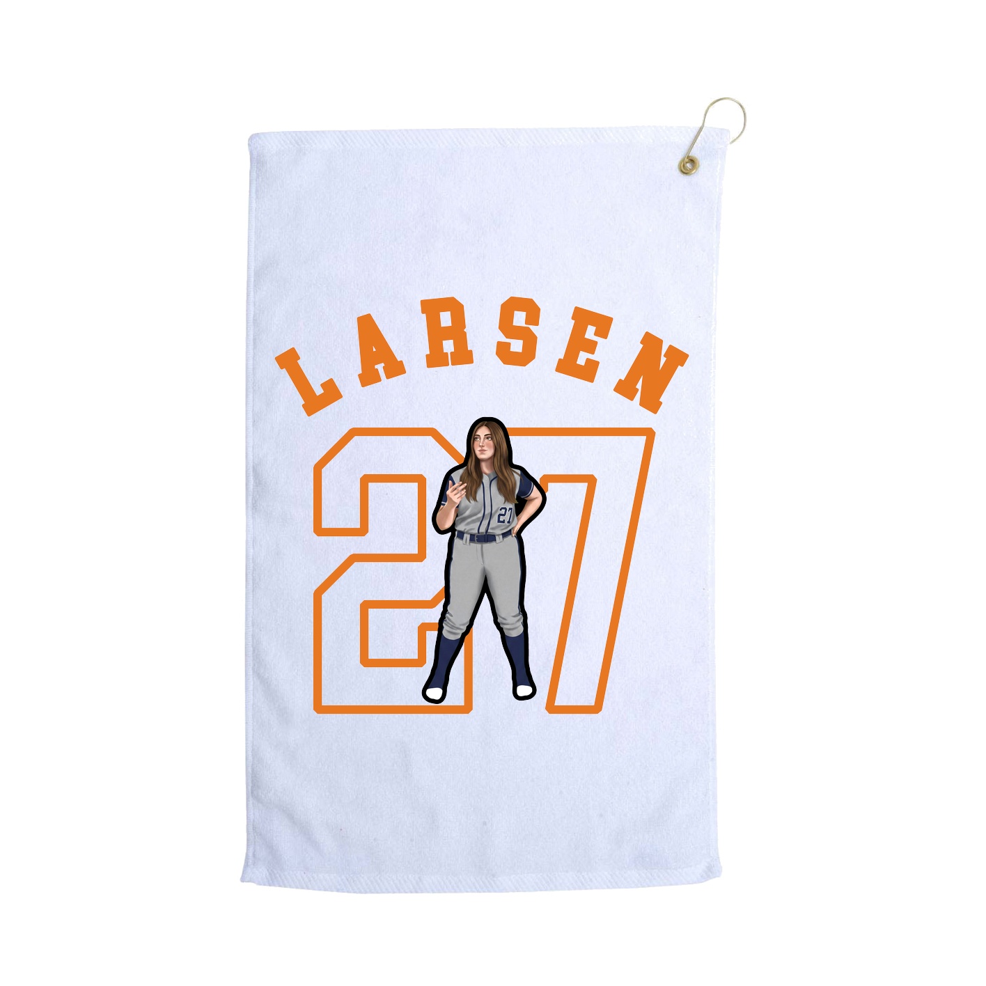 Golf Towel — Shirsey Arch in White