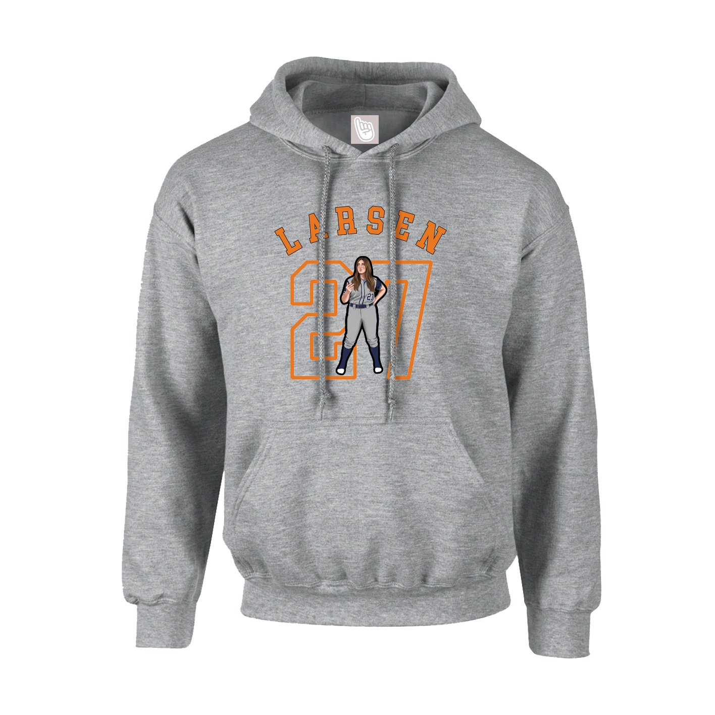 Youth Hoodie — Shirsey Arch in Grey