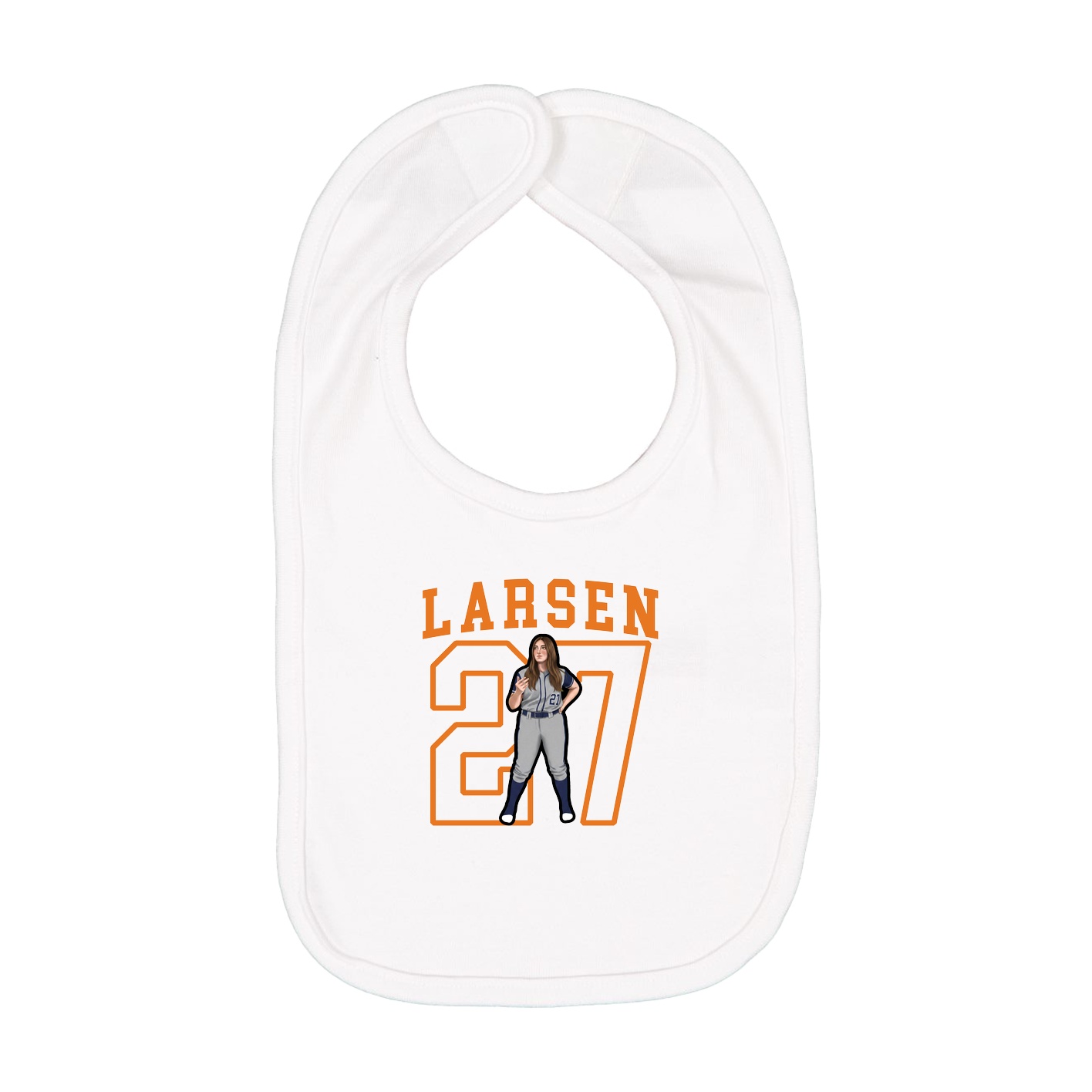 Infant Bib — Shirsey in White