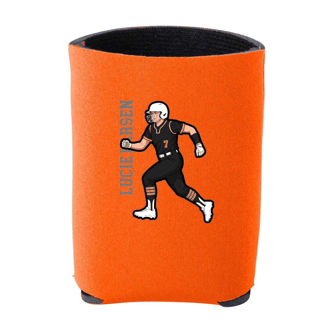 Can Holder — Name Vertical in Orange