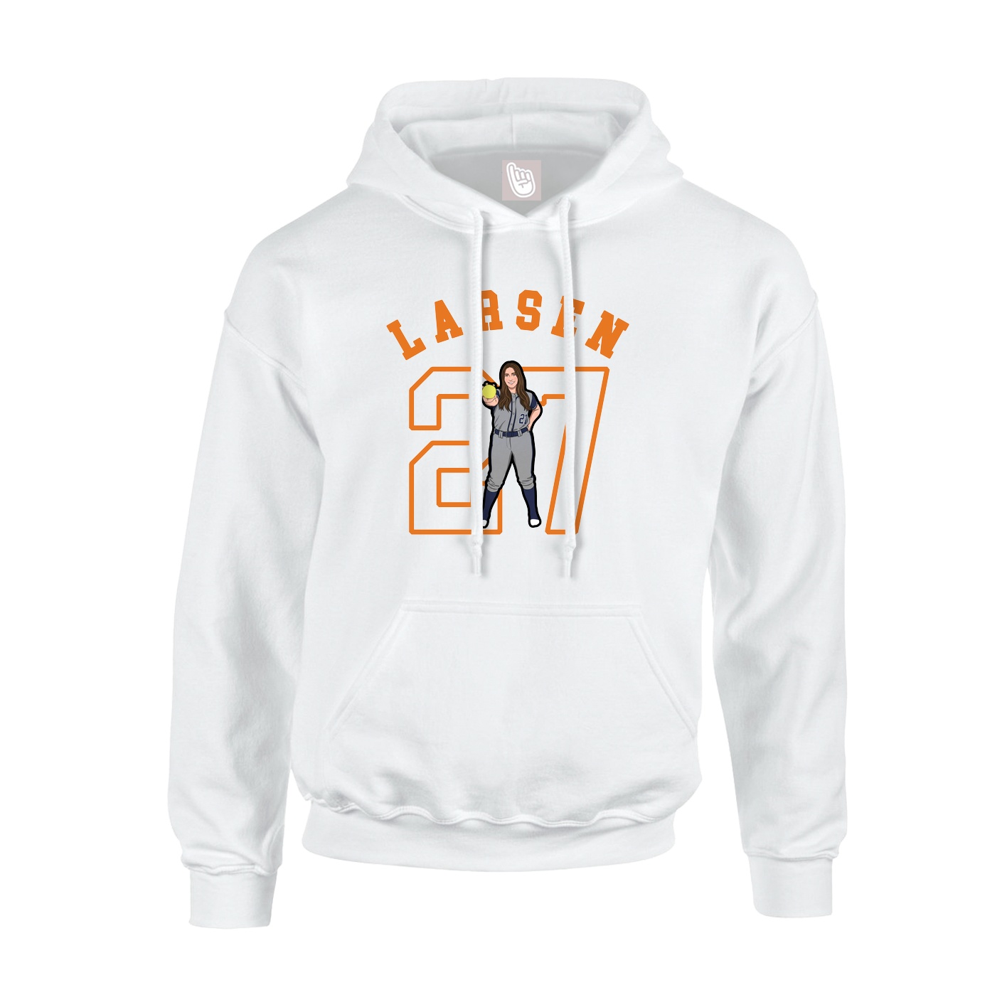 Youth Hoodie — Shirsey Arch in White