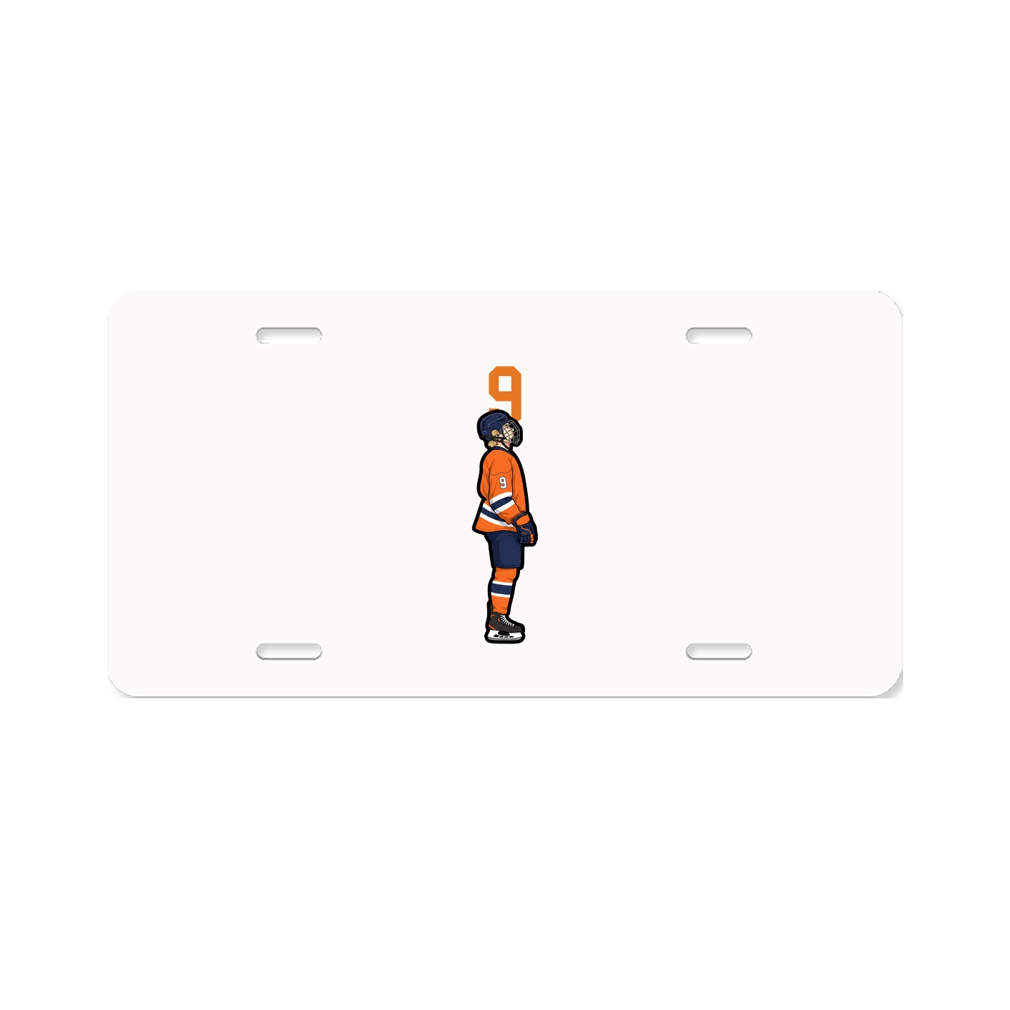 License Plate — Number Top in Classic