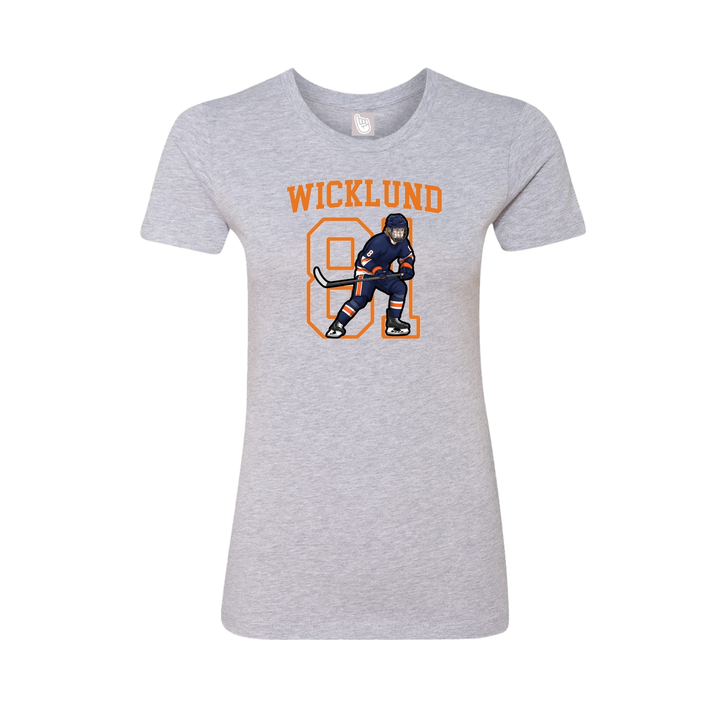 Fitted Women's Tee — Shirsey in Grey
