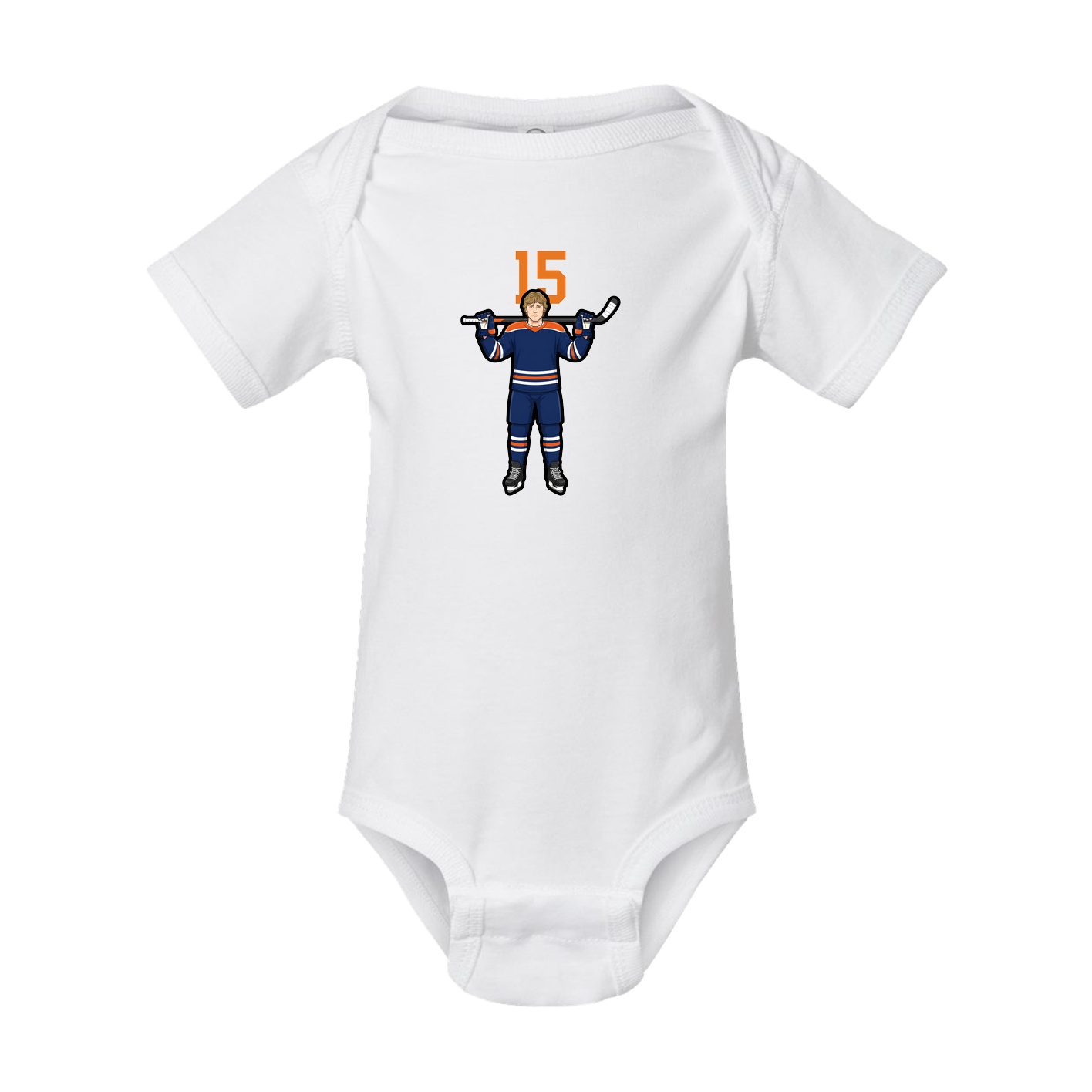 Baby Onesie — Number Top in White