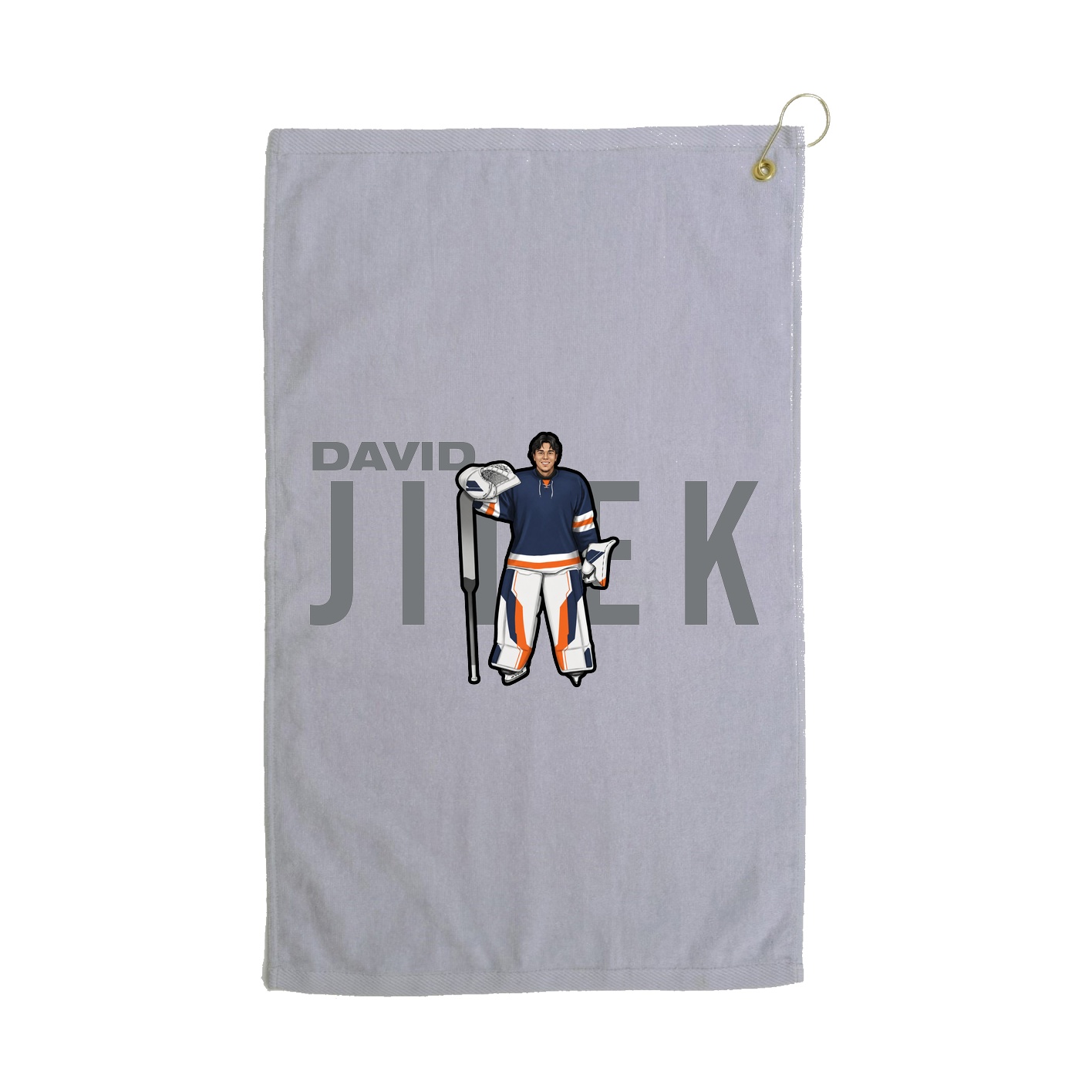 Golf Towel — Player Name in Grey