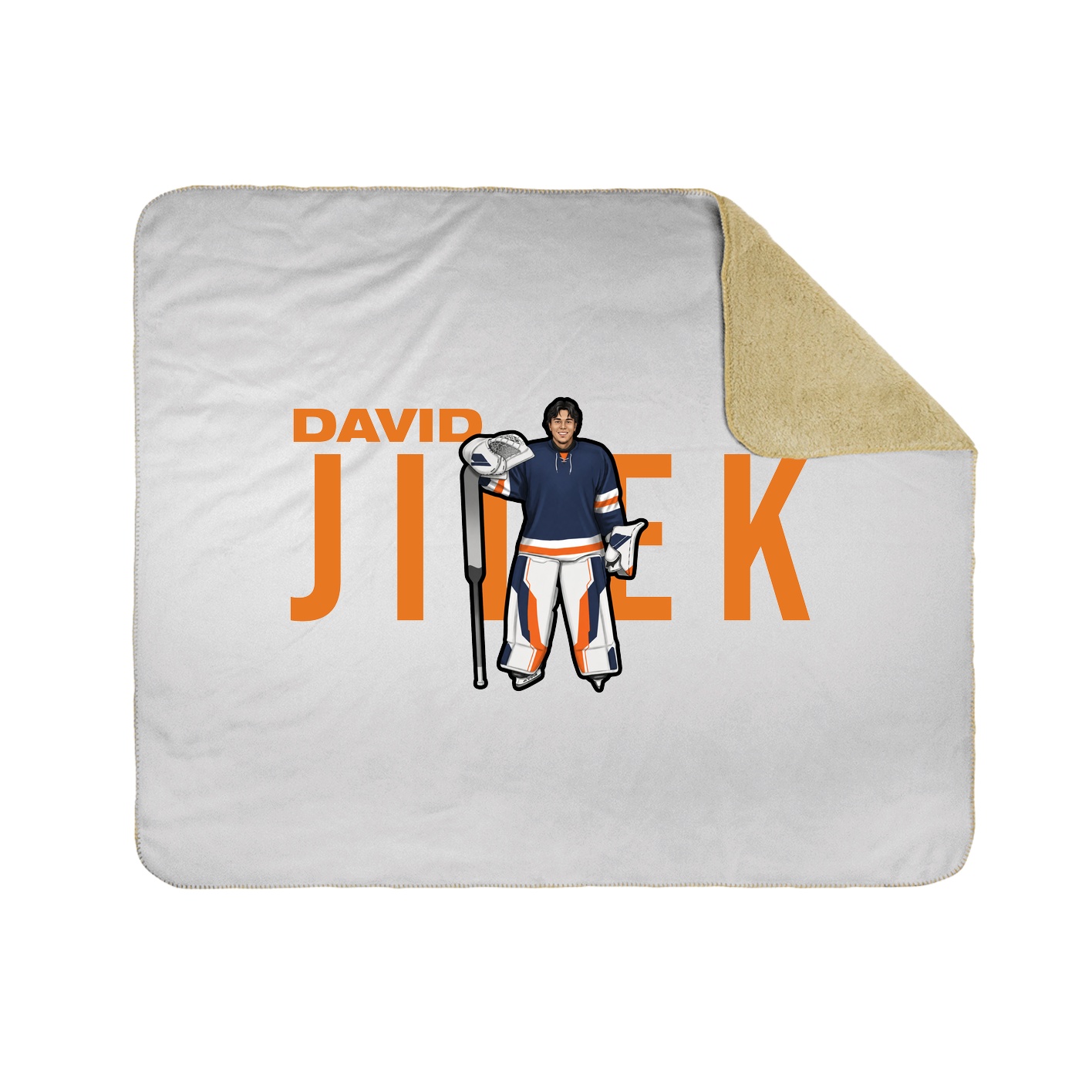 Throw Blanket — Player Name in White
