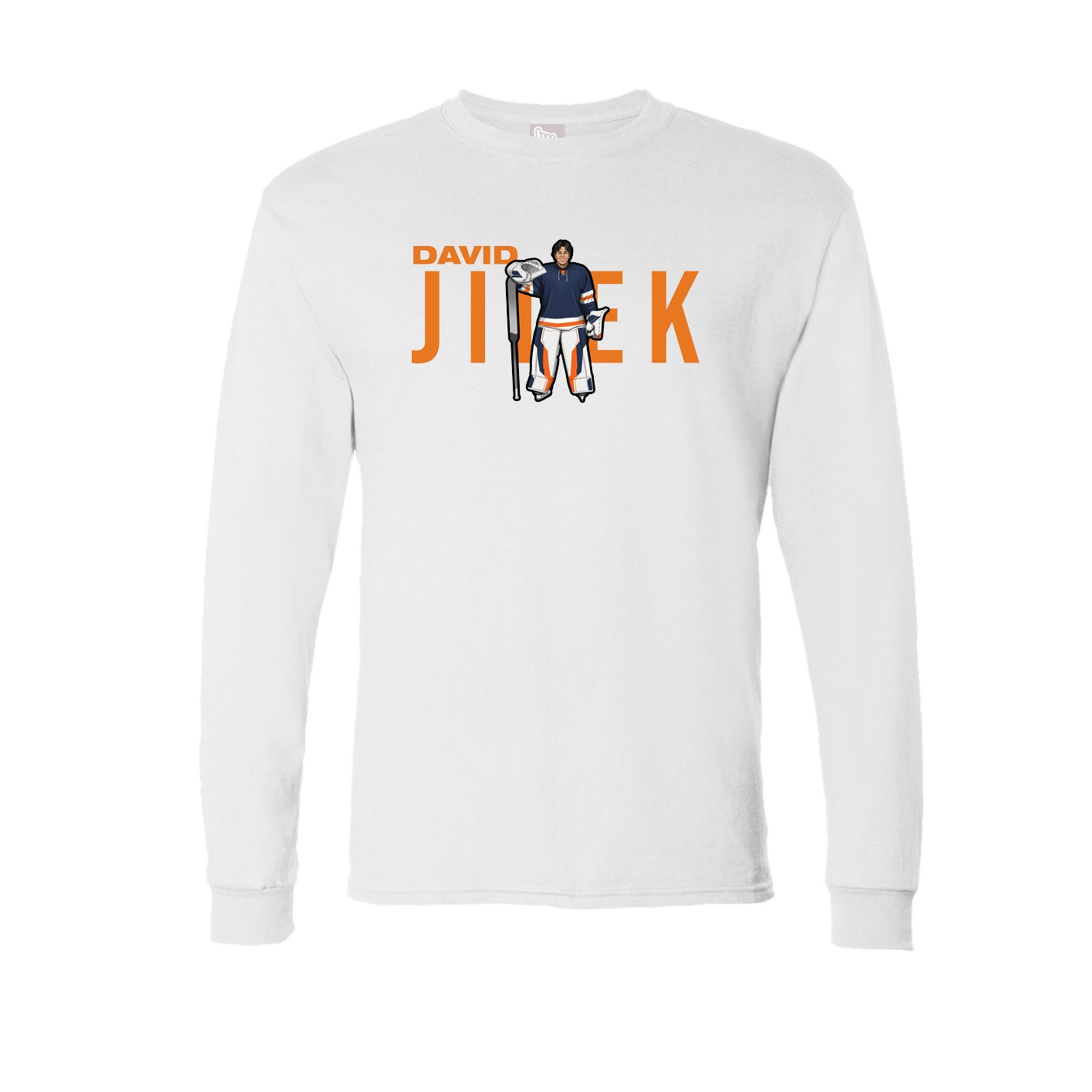 Long Sleeve Tee — Player Name in White