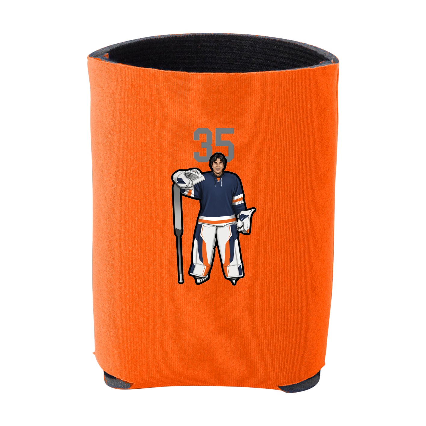Can Holder — Number Top in Orange