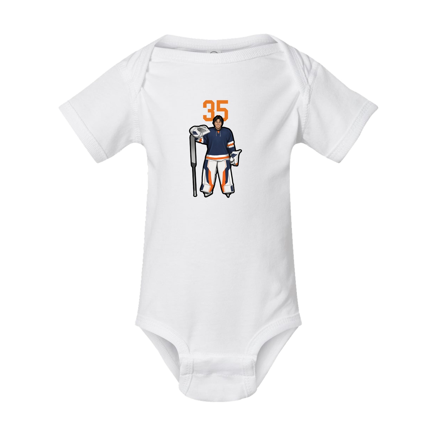 Baby Onesie — Number Top in White