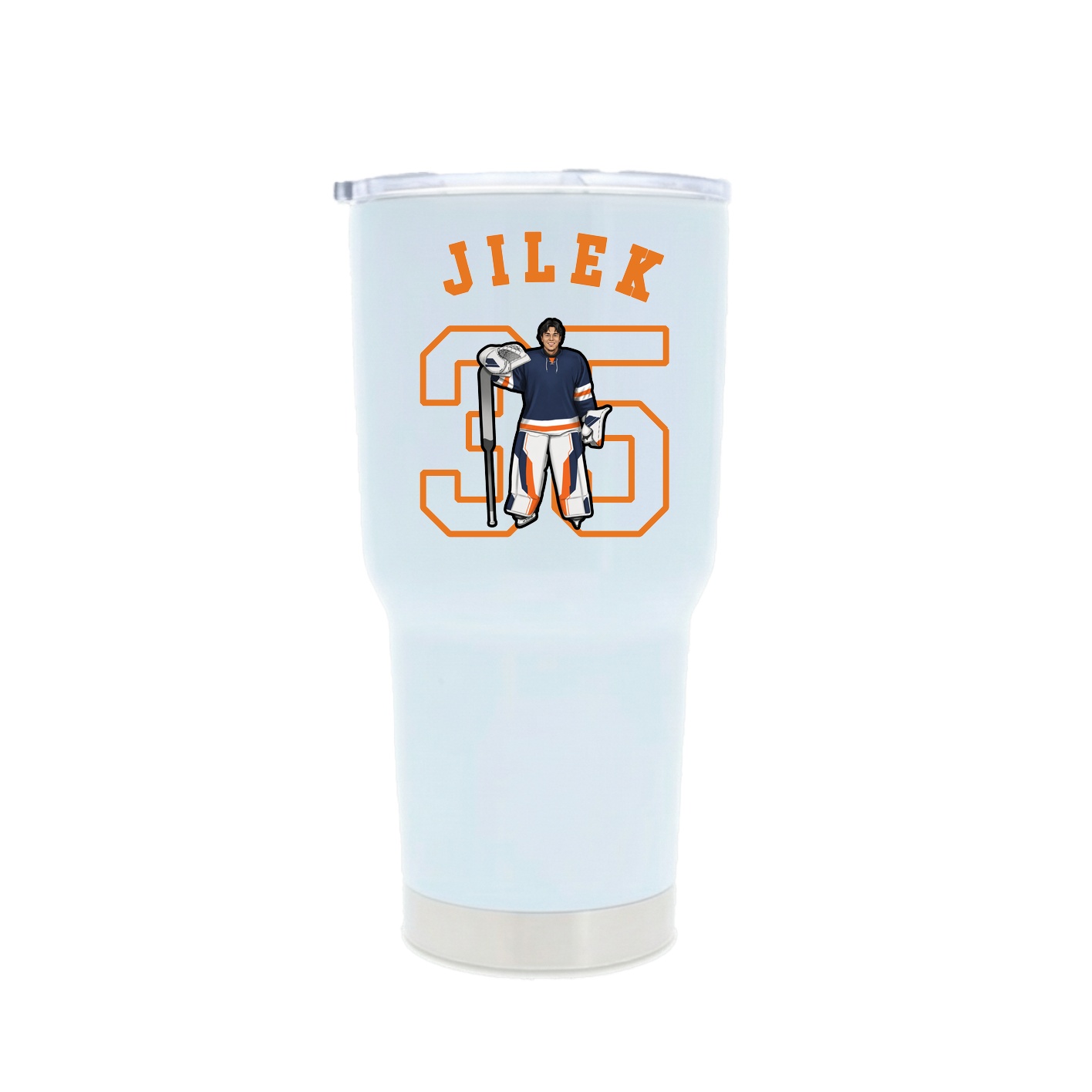 30oz Stainless Steel Tumbler — Shirsey Arch in White