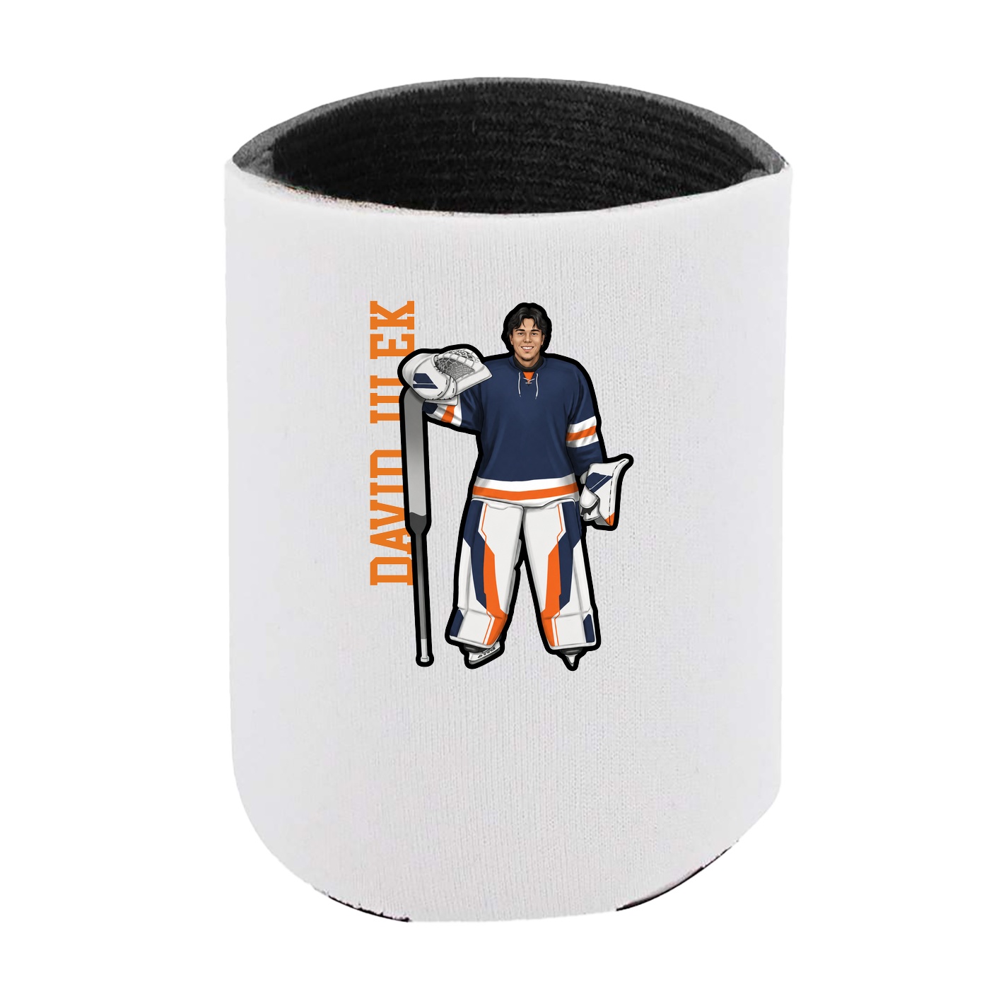 Can Holder — Name Vertical in White