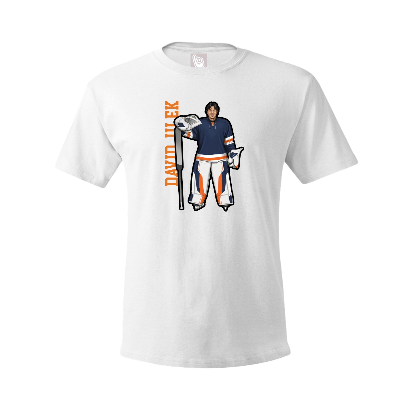 Tee — Name Vertical in White