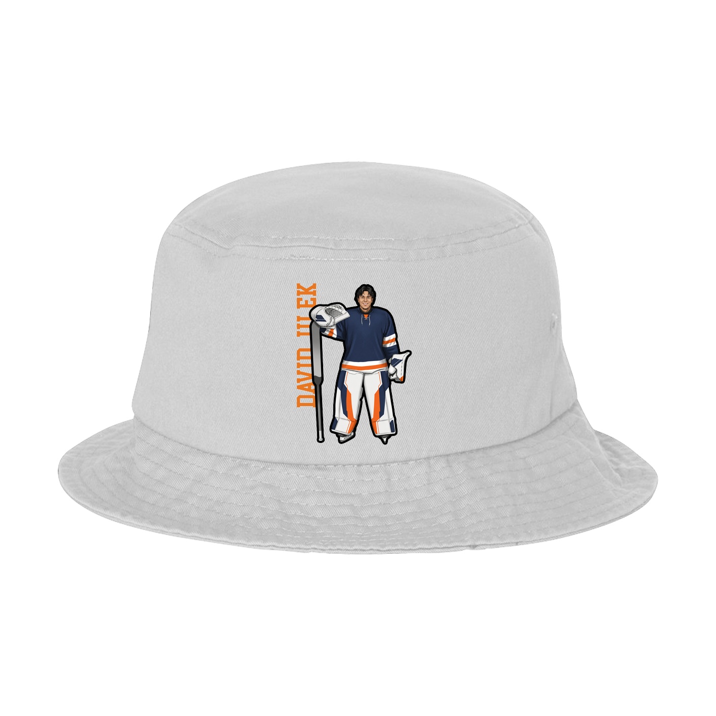 Bucket Cap — Name Vertical in White
