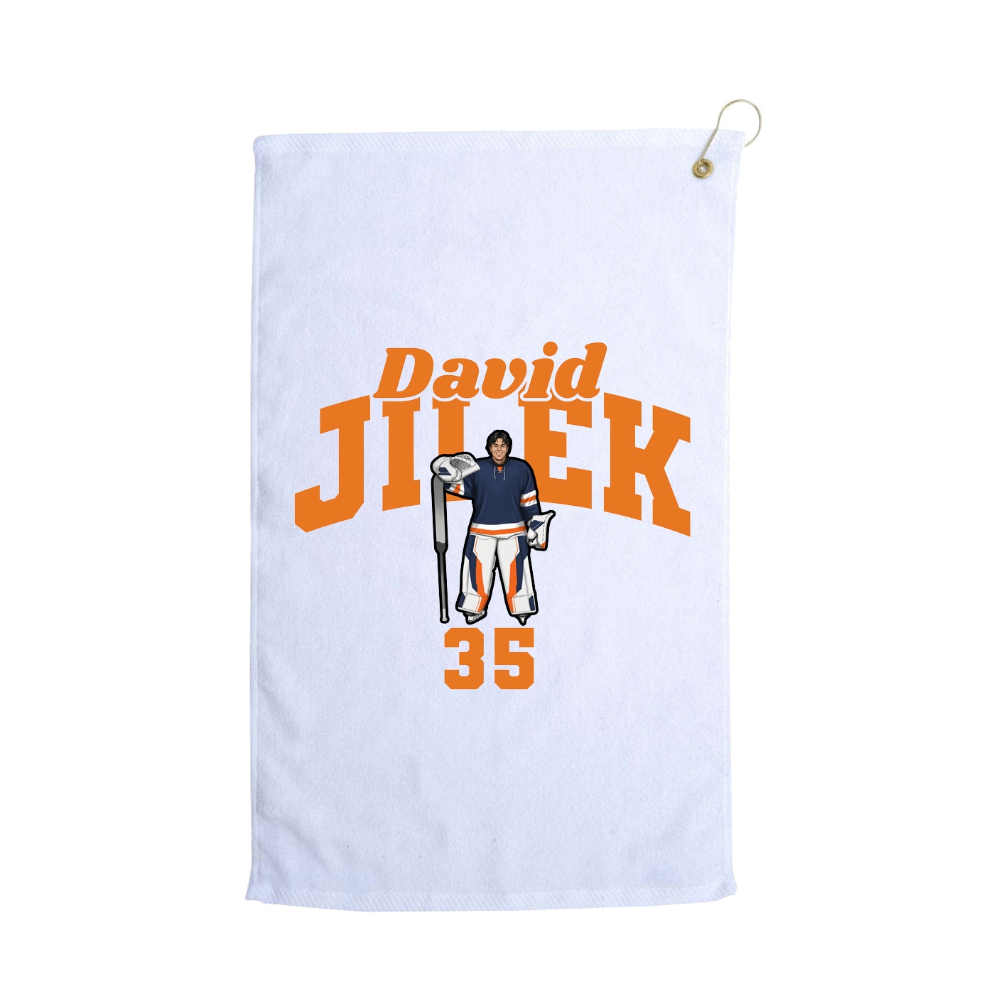 Golf Towel — Signature Arch in White