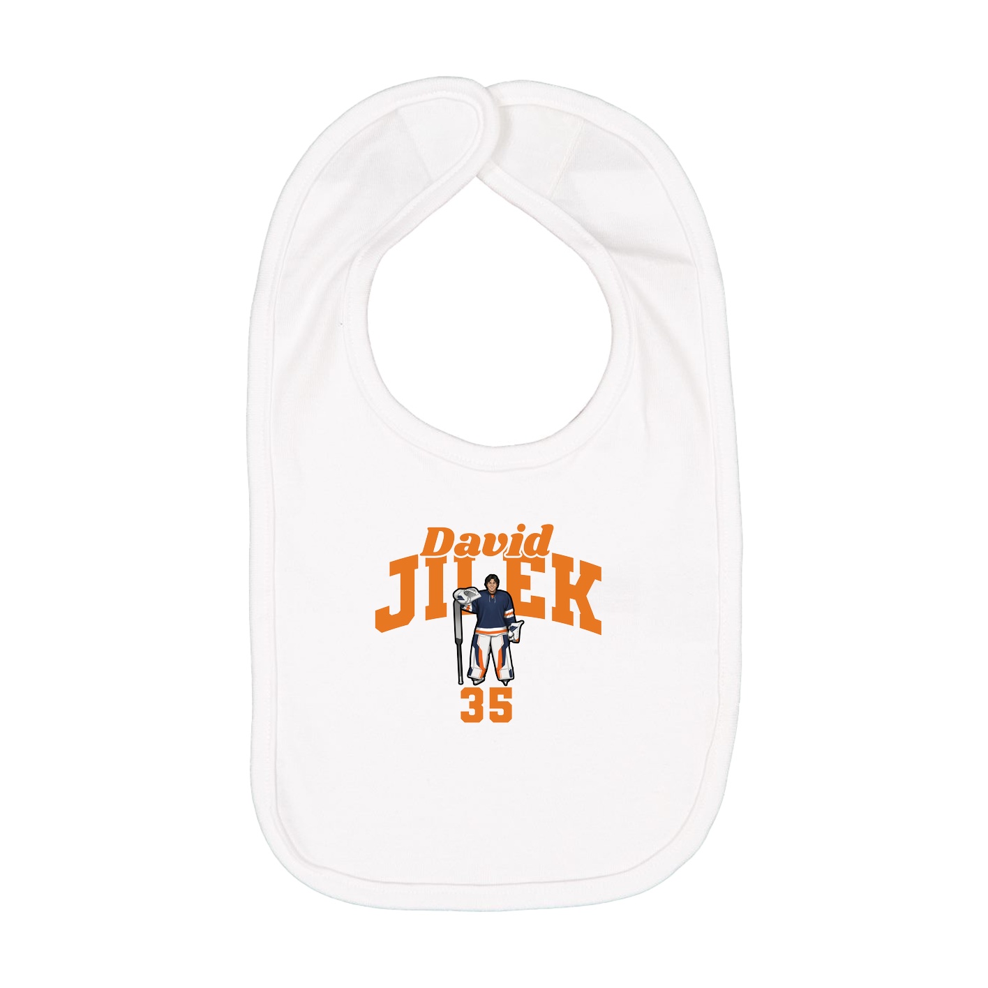 Infant Bib — Signature Arch in White