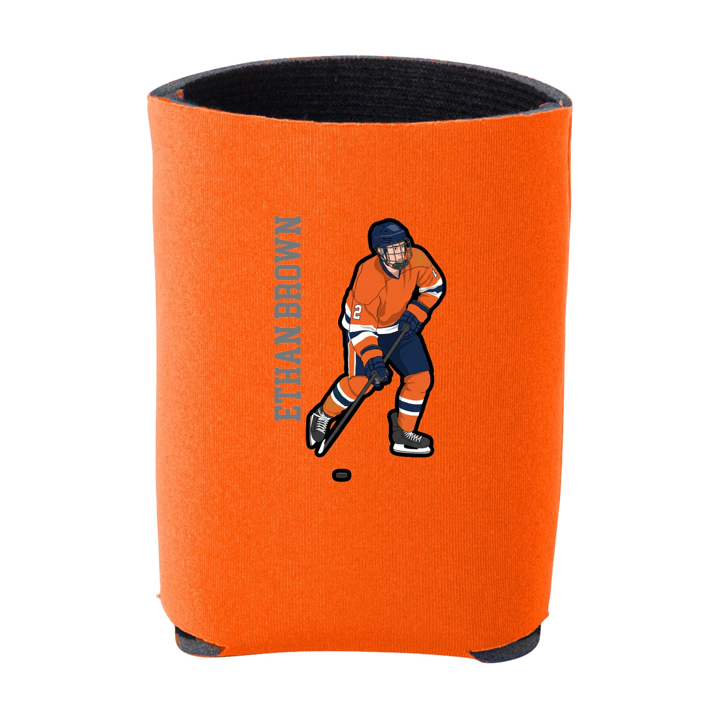 Can Holder — Name Vertical in Orange