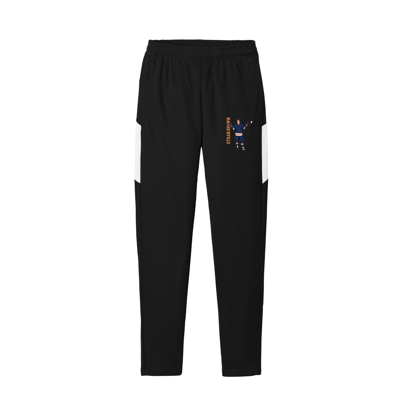 Team Travel Pant — Name Vertical in Black/White