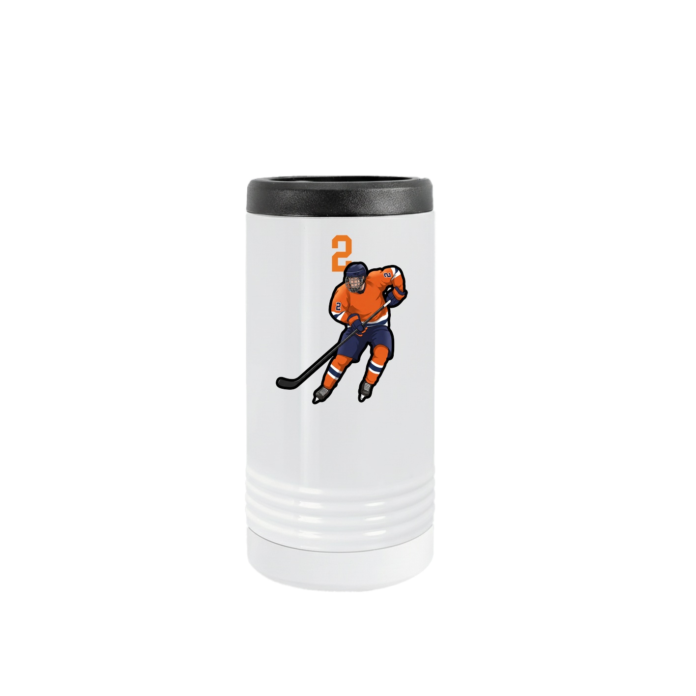 Slim Beverage Holder — Number Top in White
