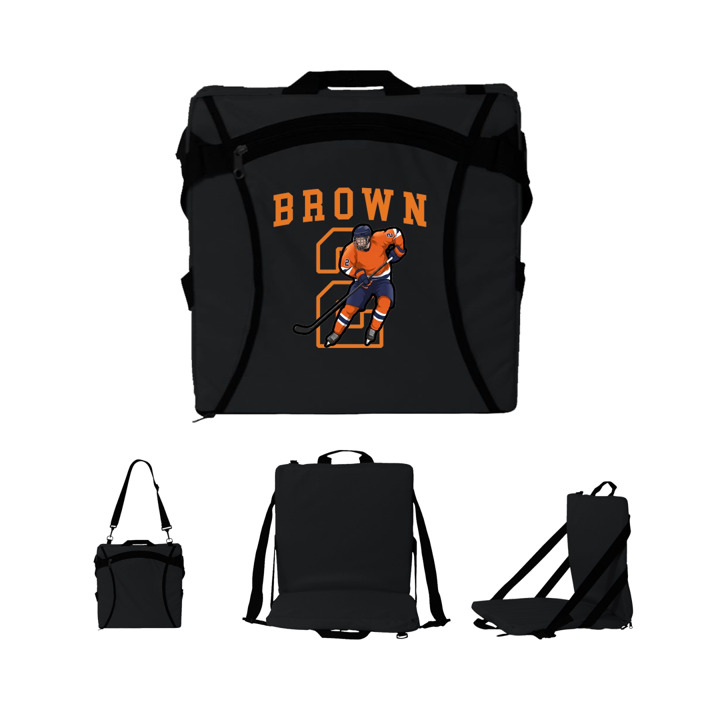 Folding Stadium Seat — Shirsey in Black