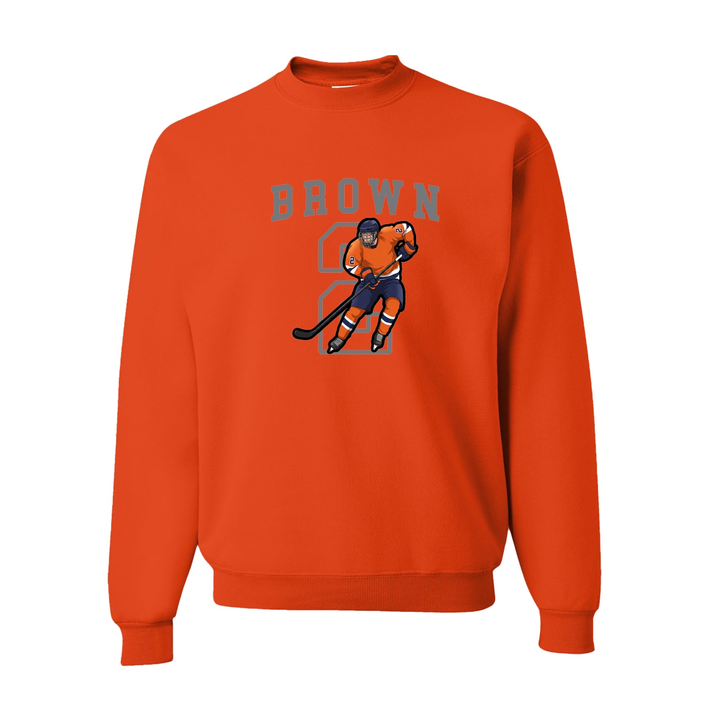 Fleece Crew — Shirsey in Orange