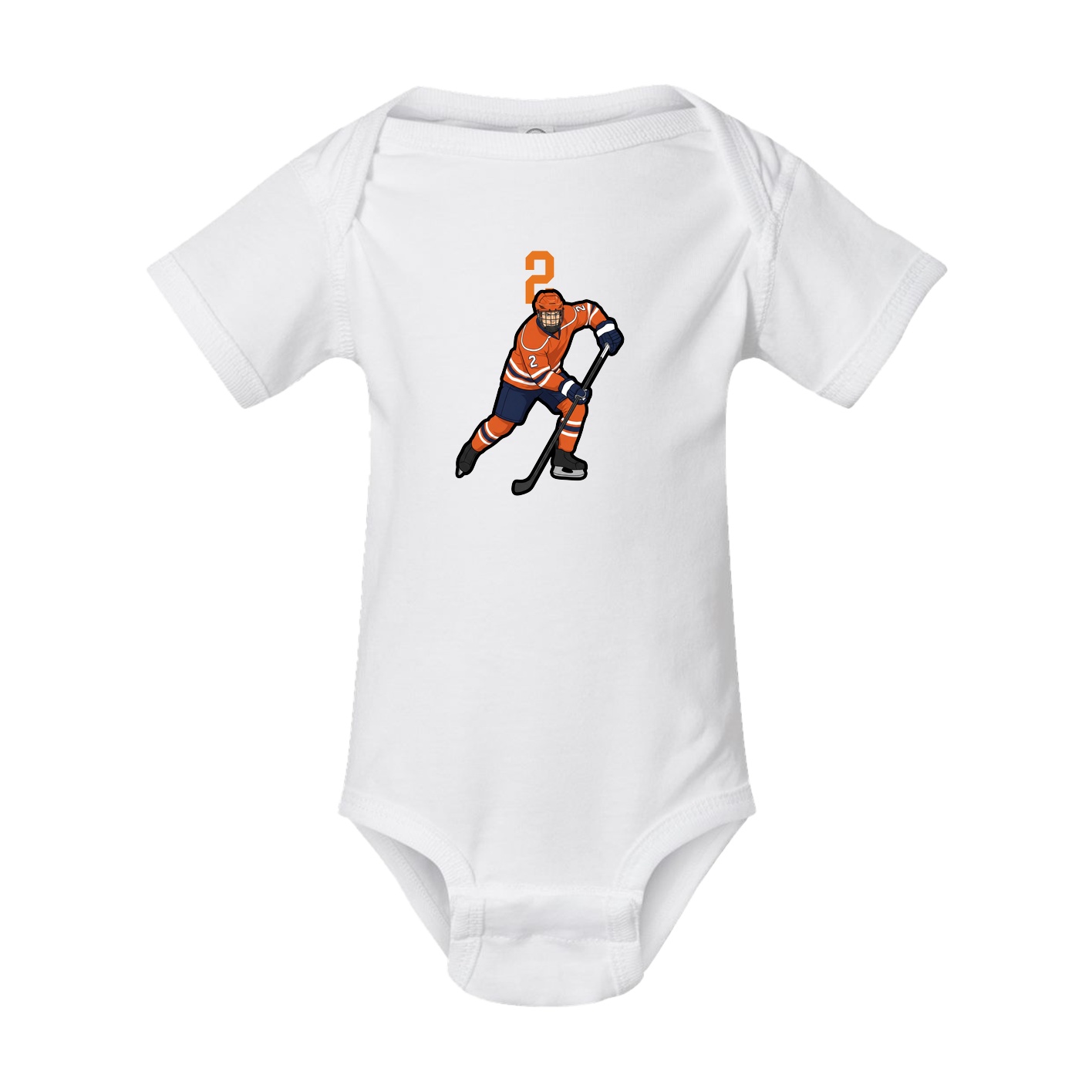 Baby Onesie — Number Top in White