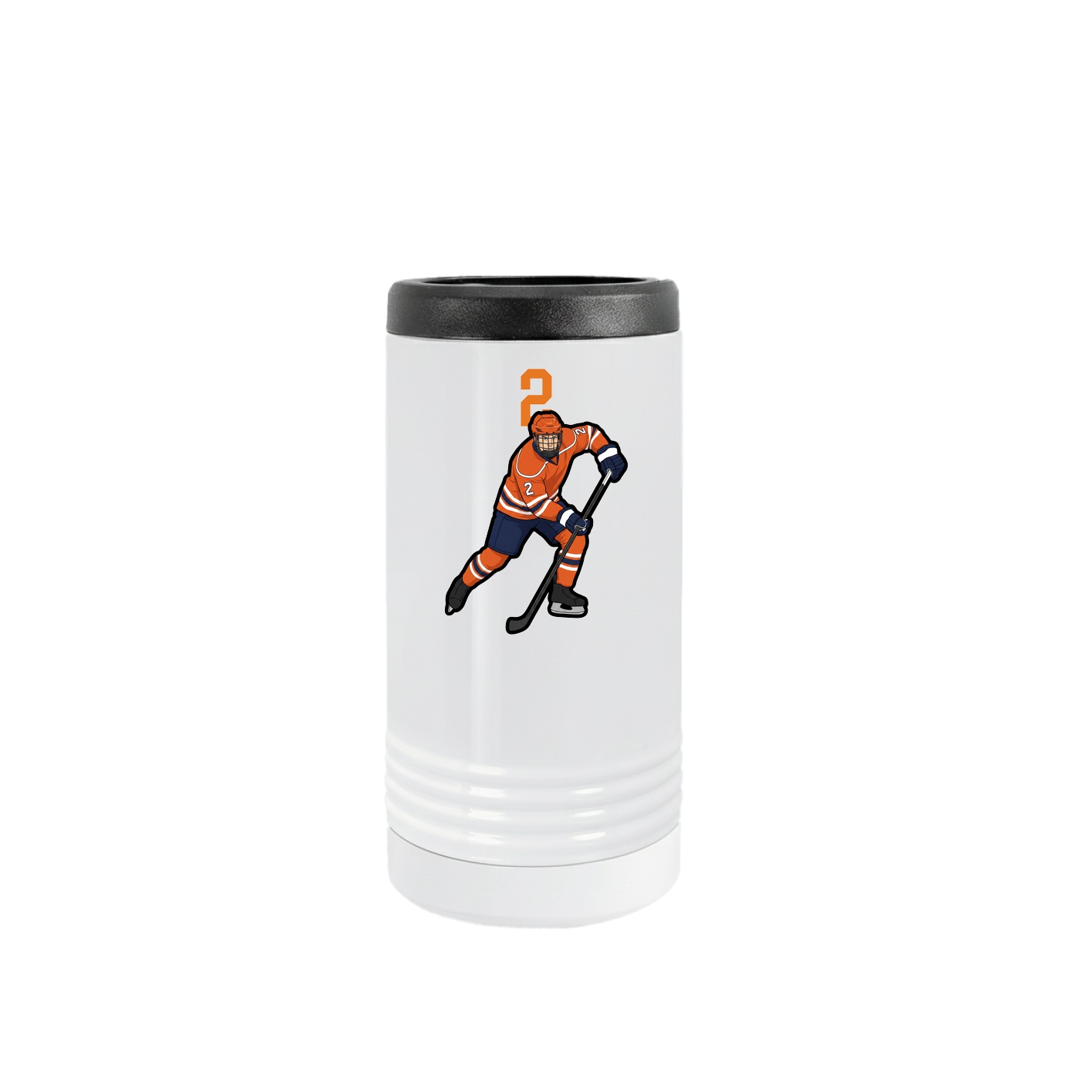 Slim Beverage Holder — Number Top in White
