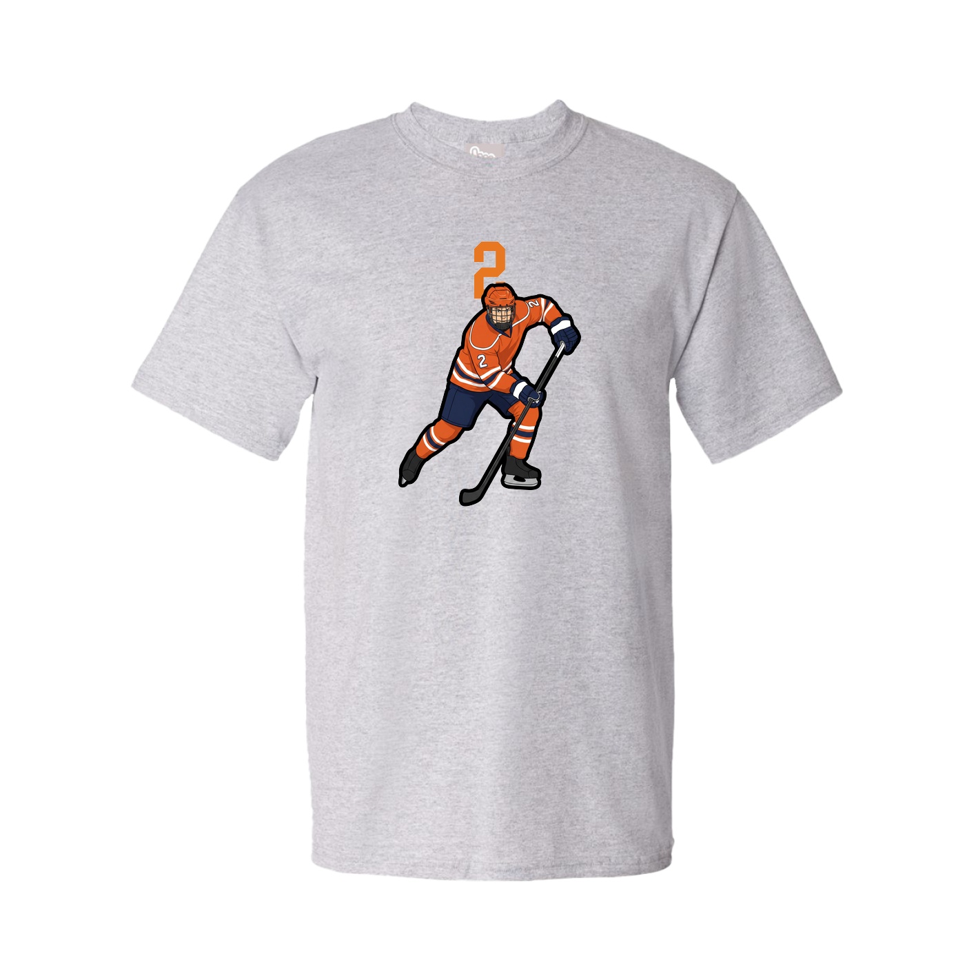 Tee — Number Top in Grey