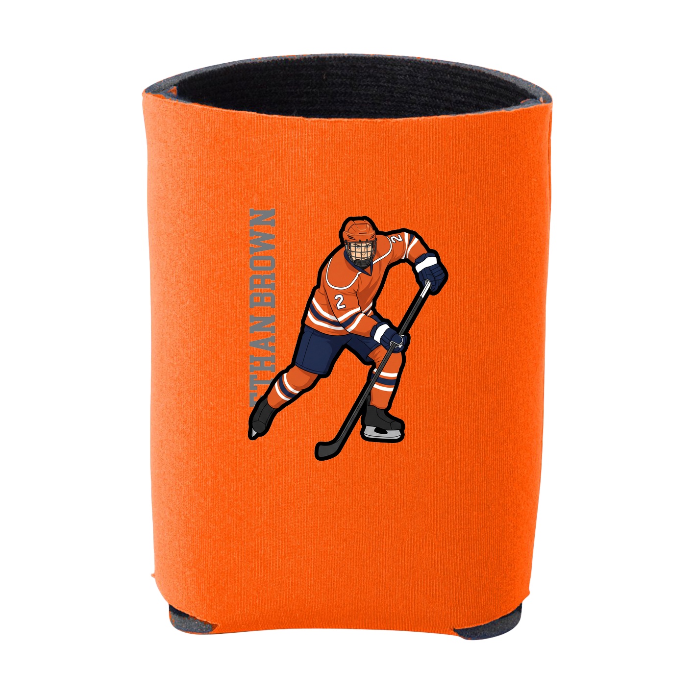 Can Holder — Name Vertical in Orange