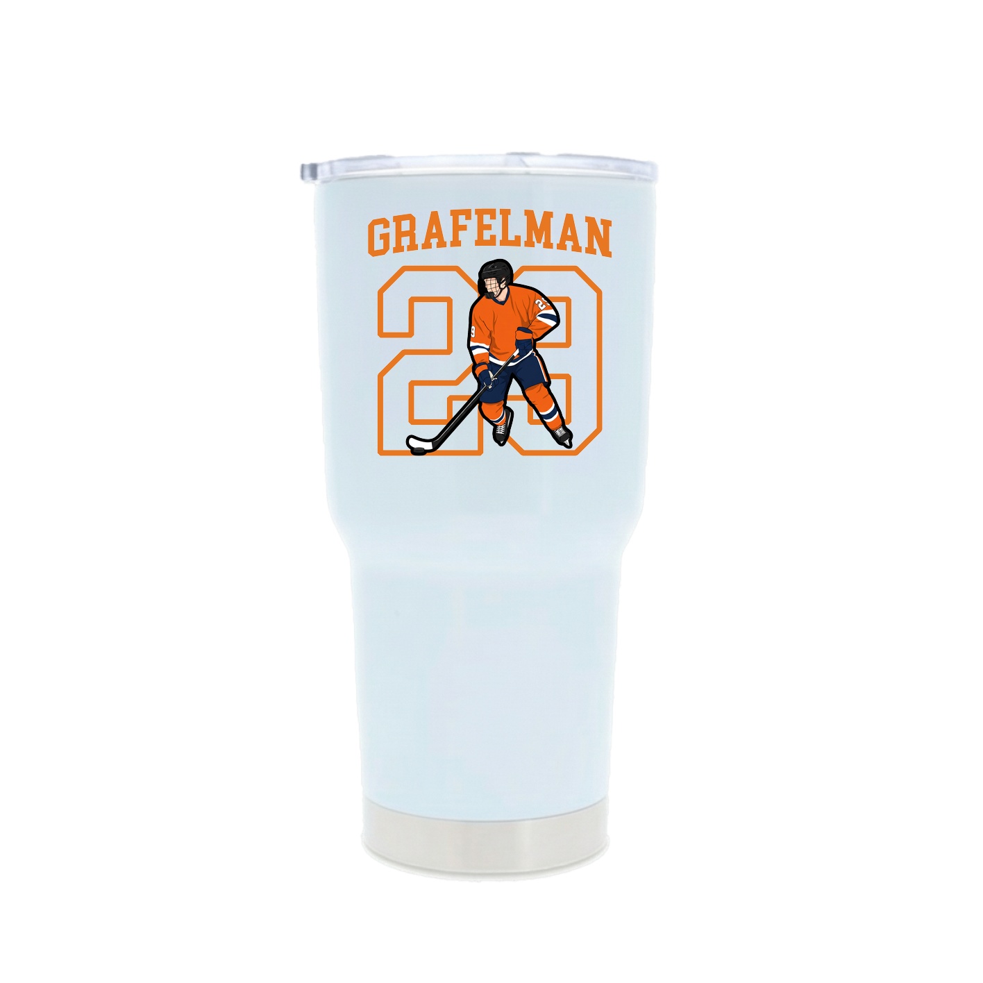 30oz Stainless Steel Tumbler — Shirsey in White