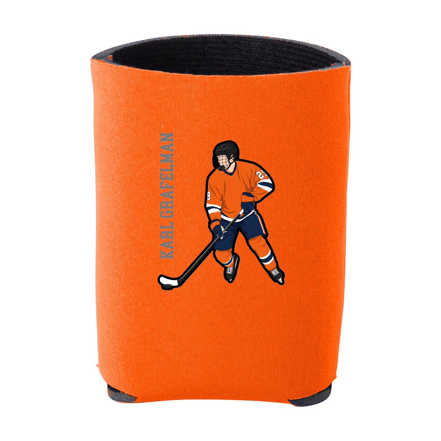 Can Holder — Name Vertical in Orange