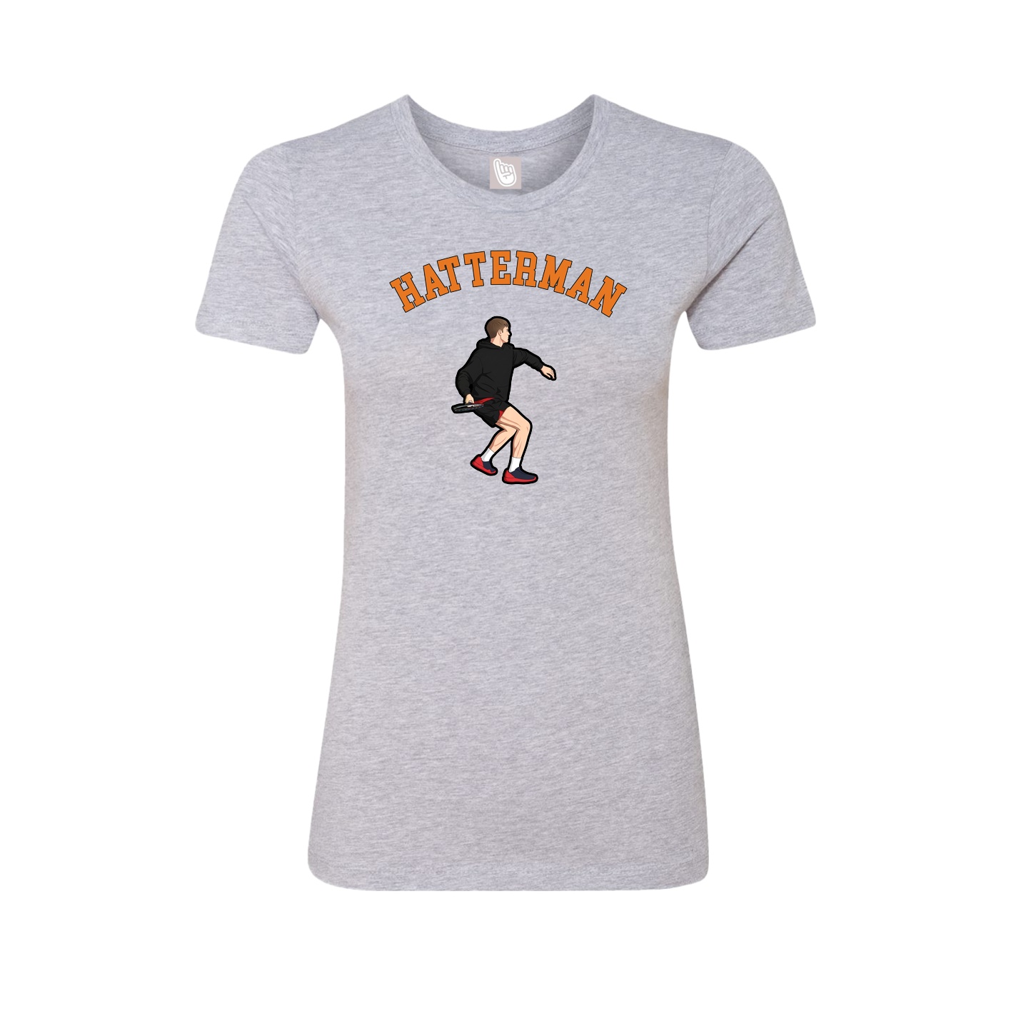 Fitted Women's Tee — Shirsey Arch in Grey