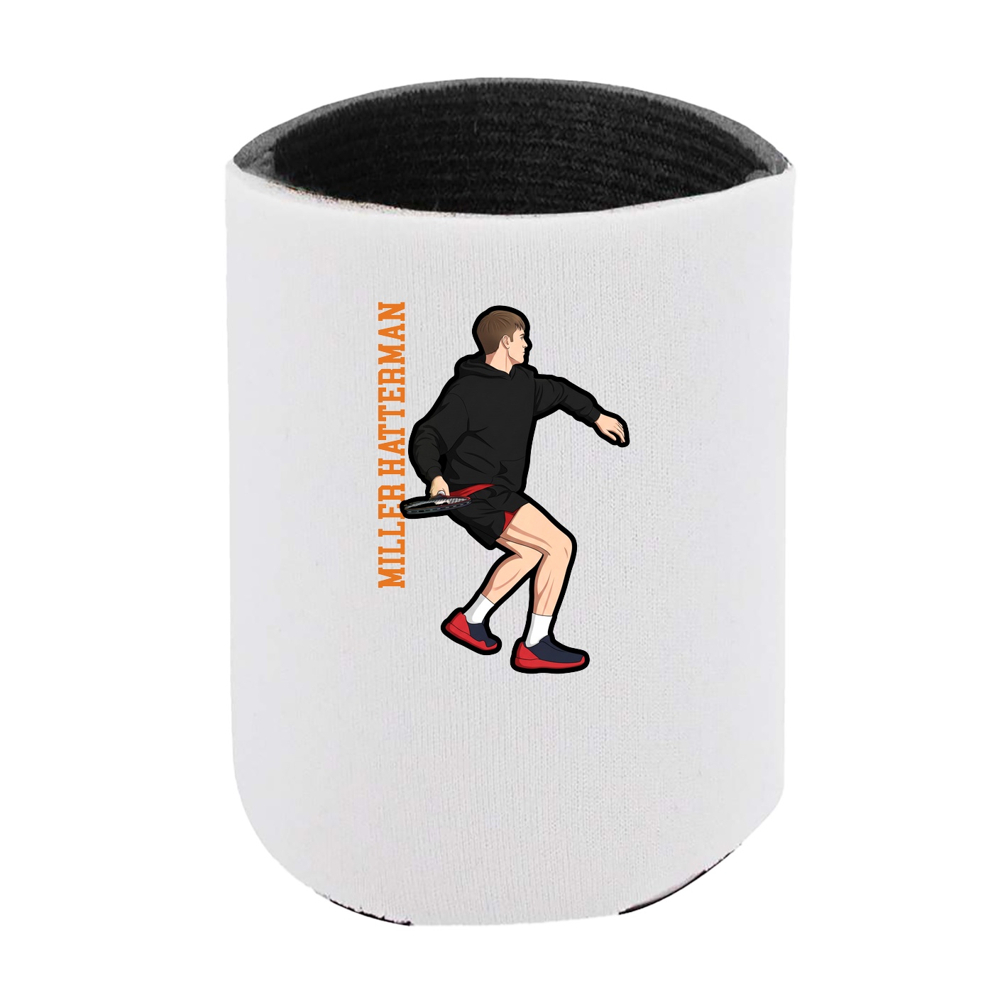 Can Holder — Name Vertical in White