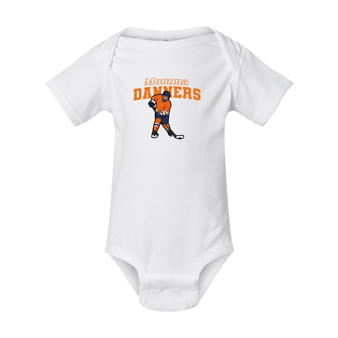 Baby Onesie — Mothers Day Block in White