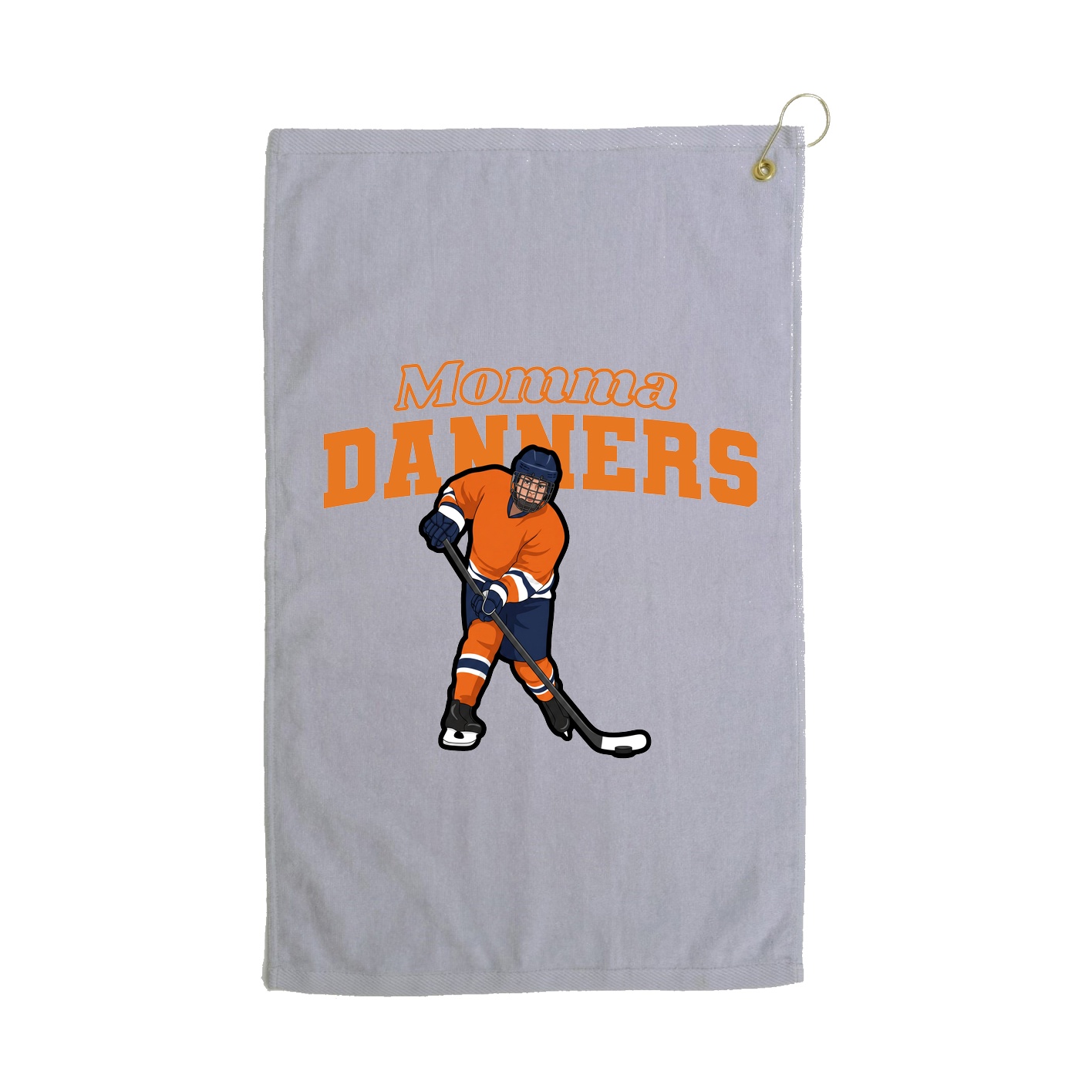 Golf Towel — Mothers Day Block in Grey